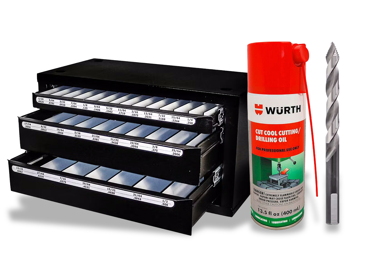 SMART STEP LOADED DRILL BIT CABINET (1/16-1/2")