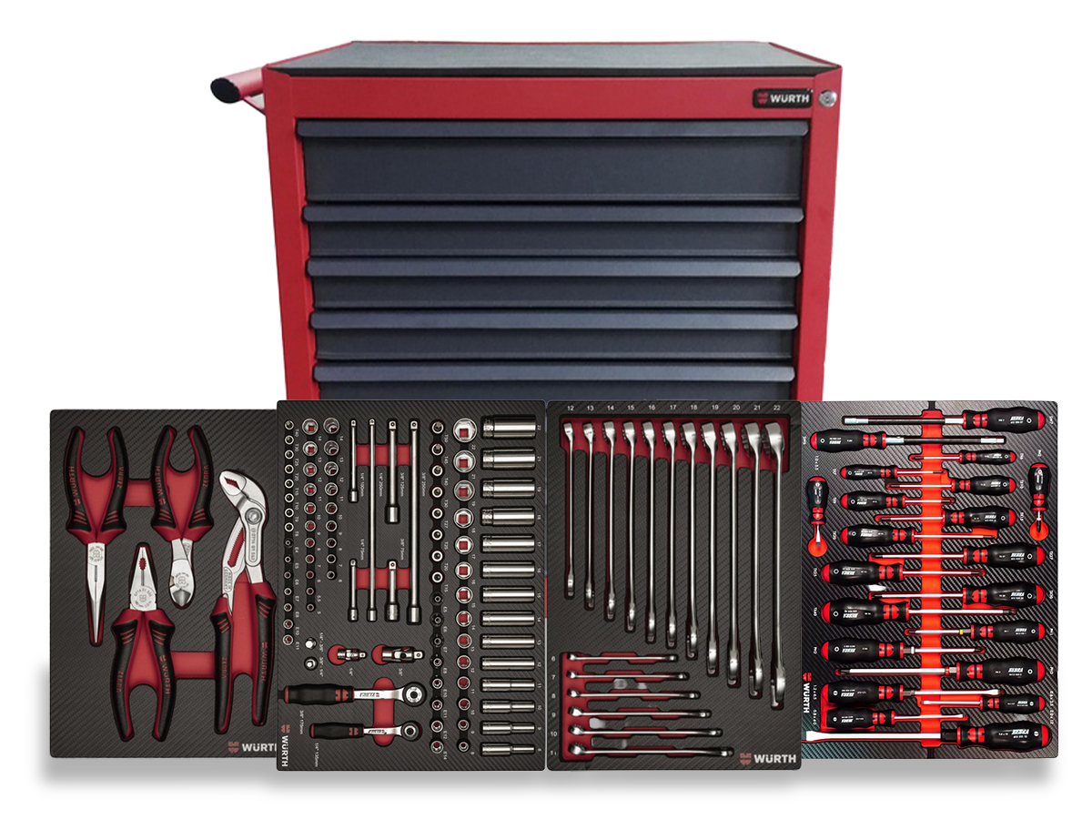 LOADED WORKSHOP TROLLEY