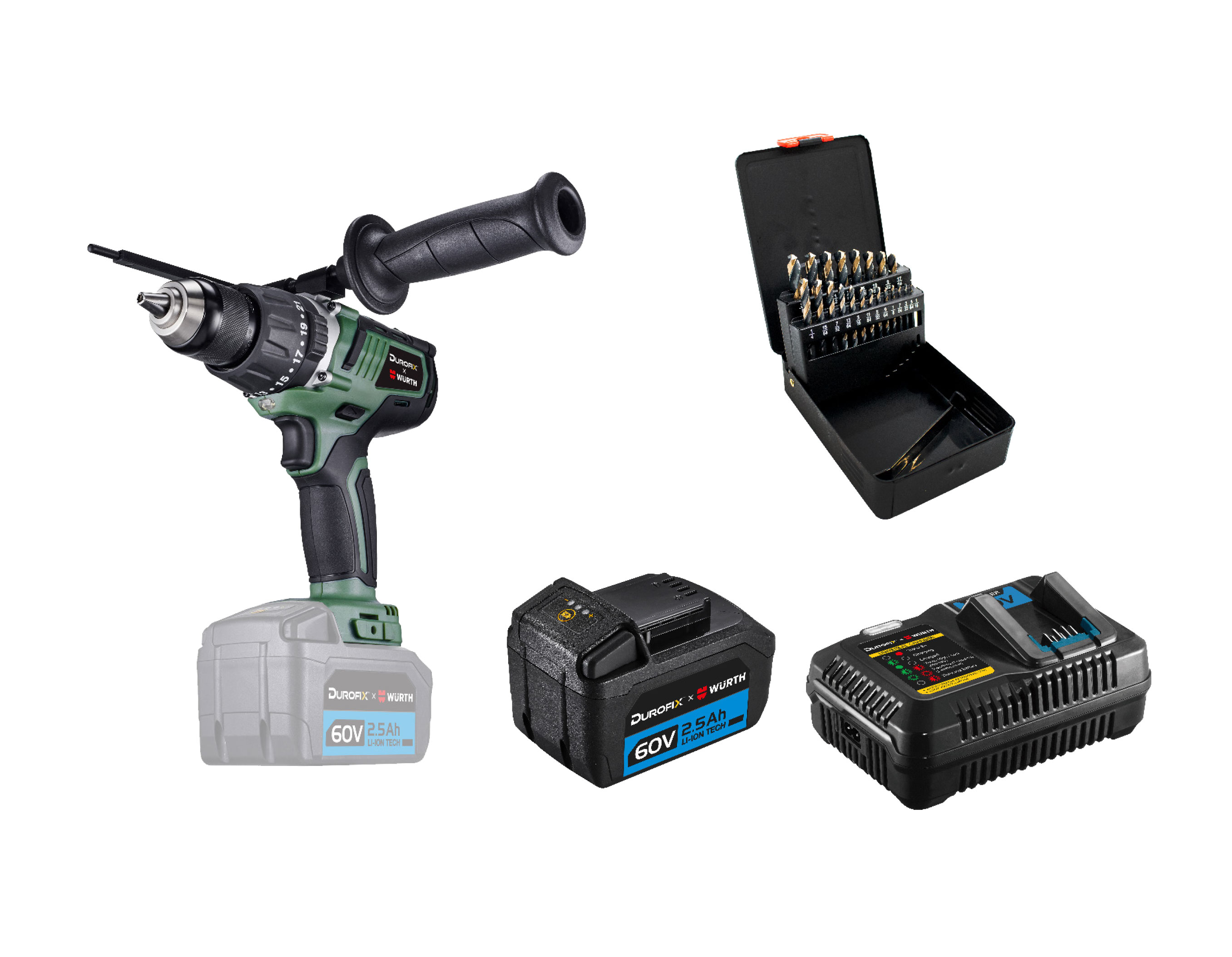 CORDLESS DRILLING ESSENTIALS 60V COMBO KIT