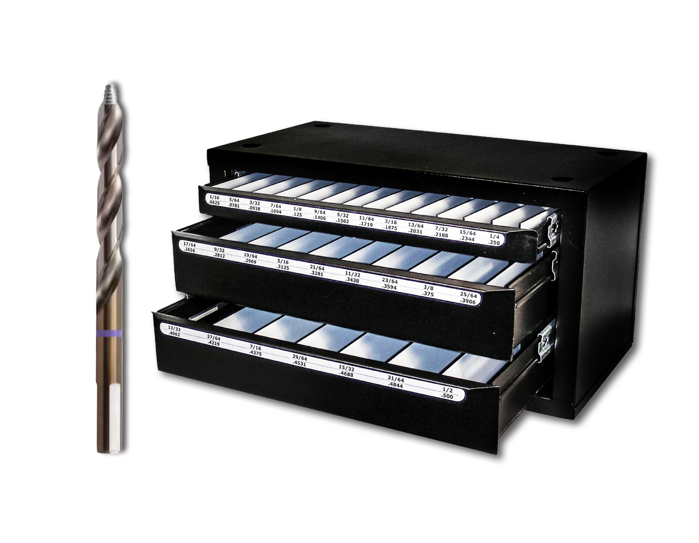 SMART STEP COBALT LOADED DRILL BIT CABINET (1/16-1
