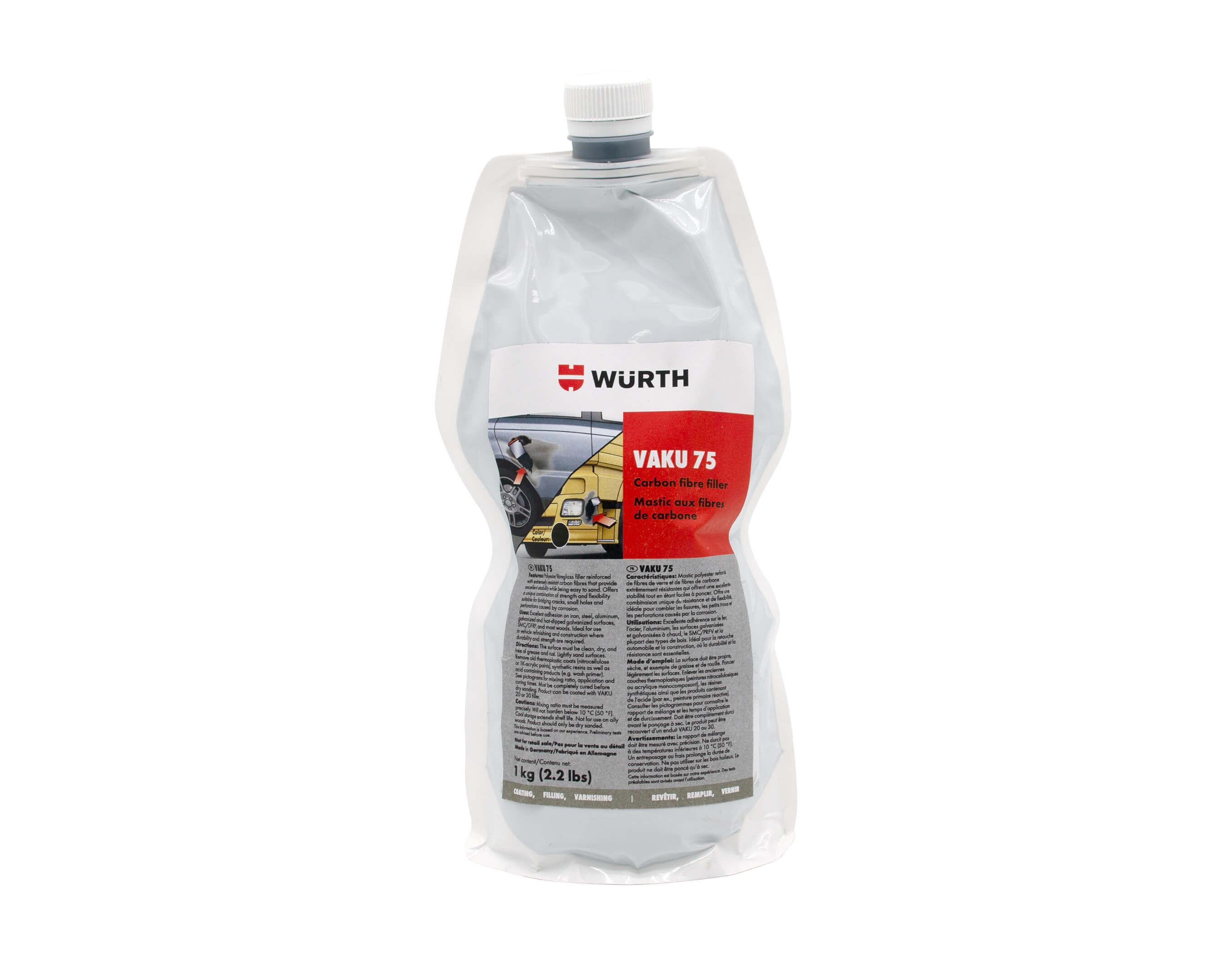 VAKU 75 CARBON FIBRE FILLER W/ HARDENER 1KG