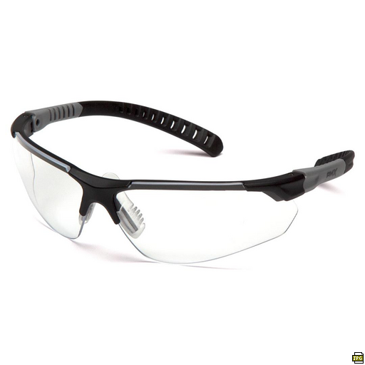 TITAN SAFETY GLASSES - GREY TMPL/CLEAR LENS