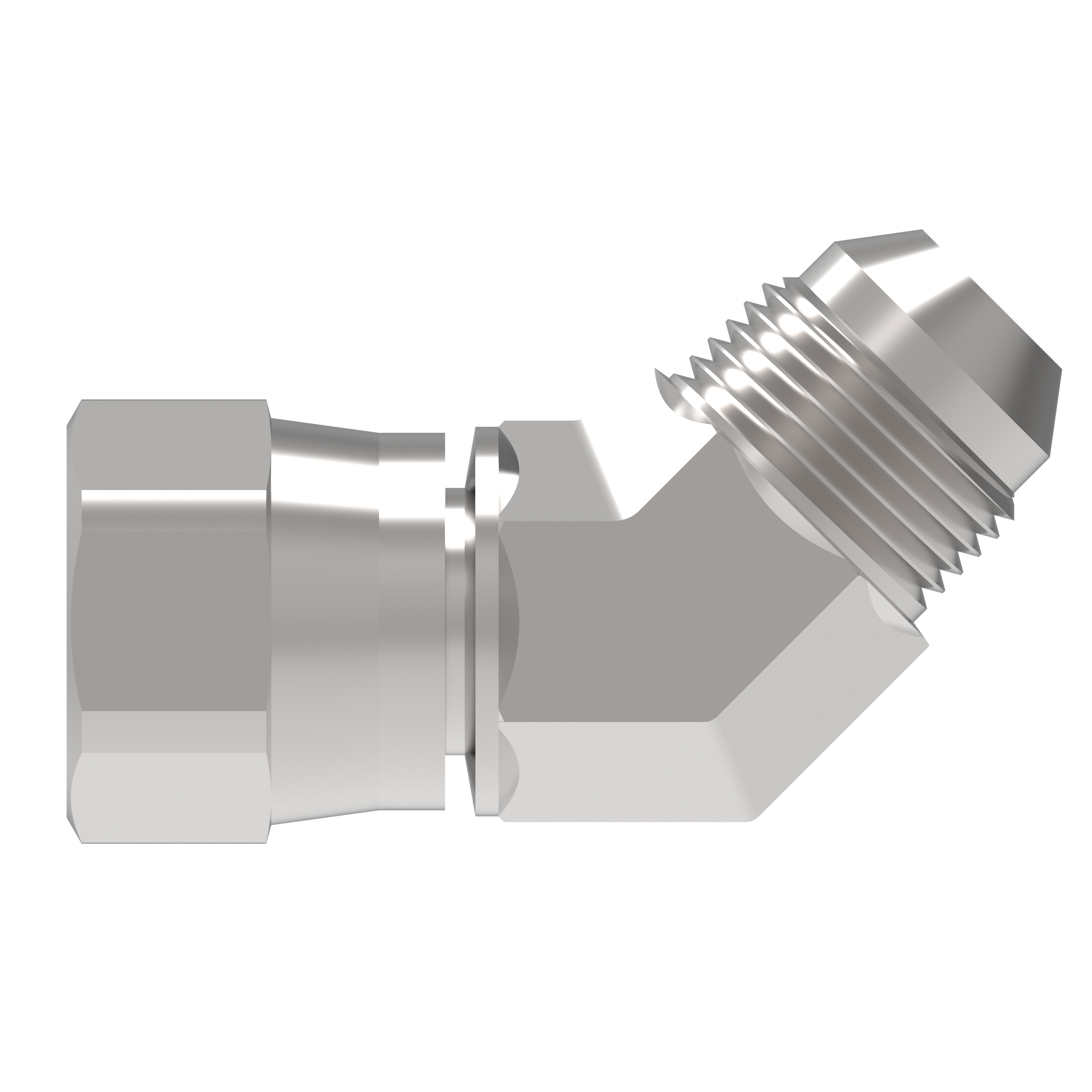 FORGED JIC X SWIVEL 45 ELBOW