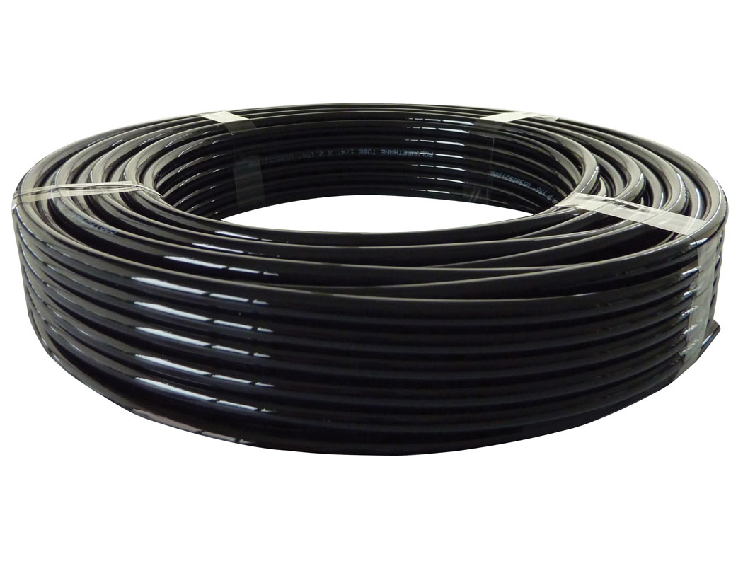 6MM X 30M BLACK POLYURETHANE TUBING