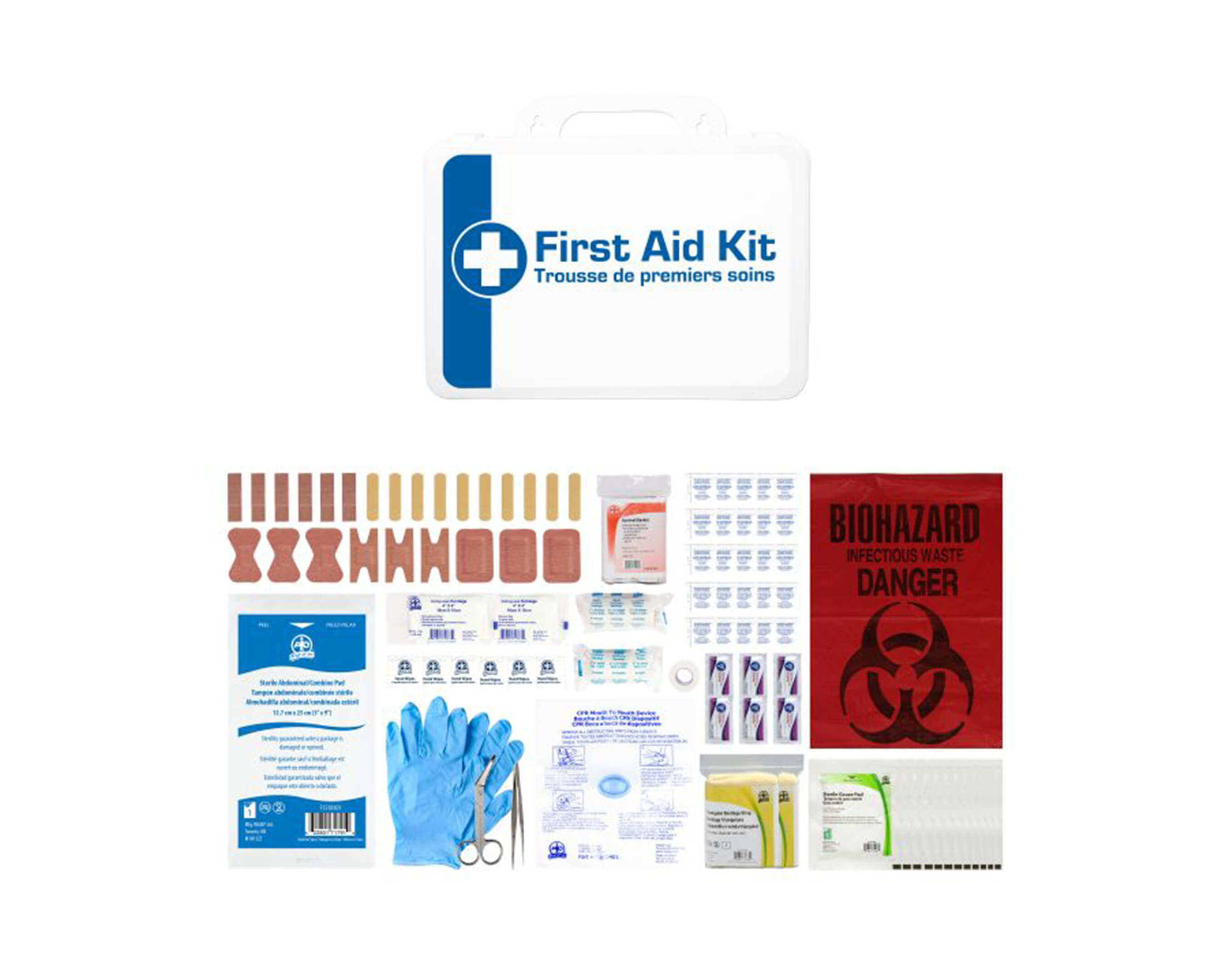 CSA TYPE 2 BASIC FIRST AID KIT SMALL PLASTIC