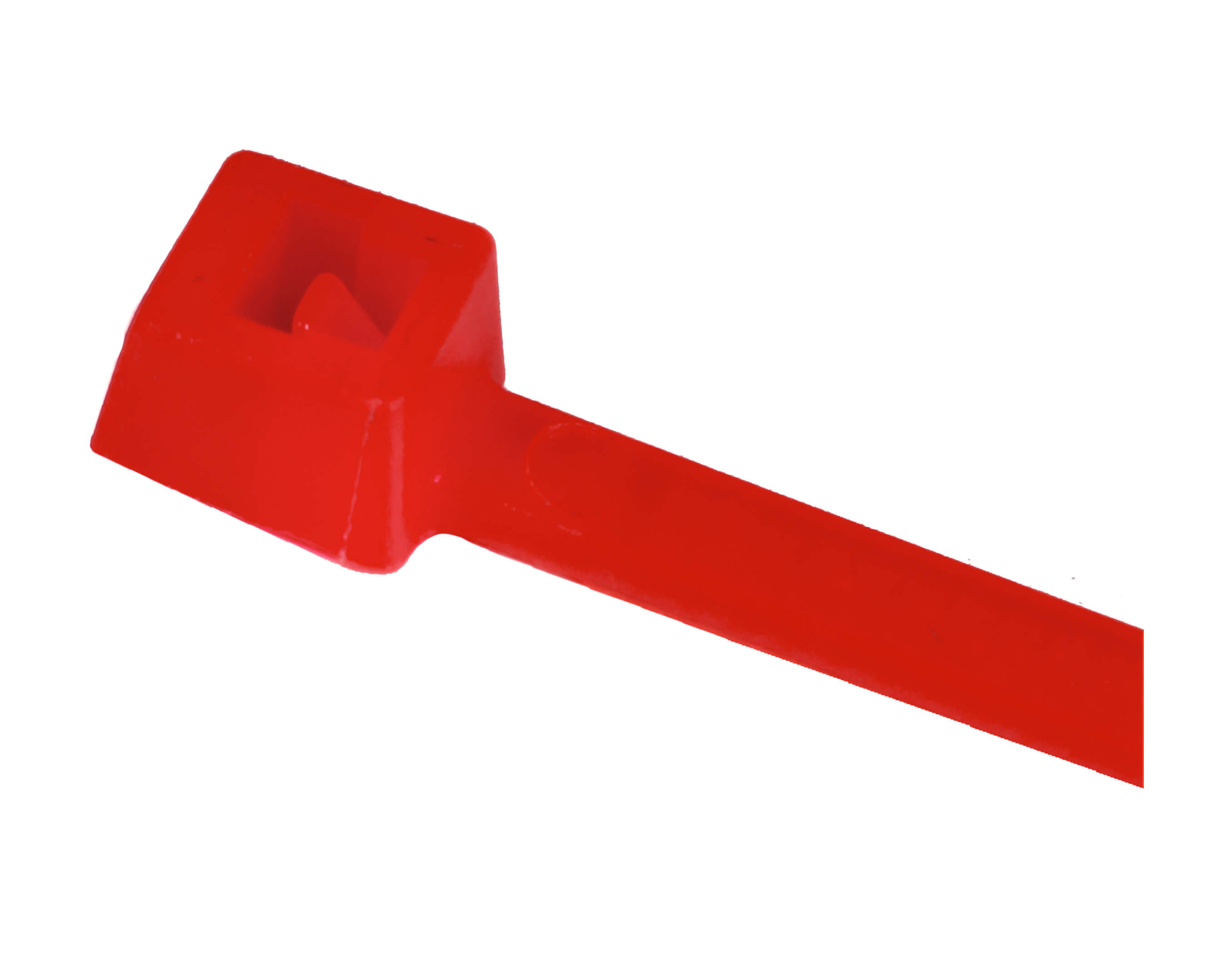 WIRE TIE PLST PLASTIC TONGUE RED   0.10"X4"