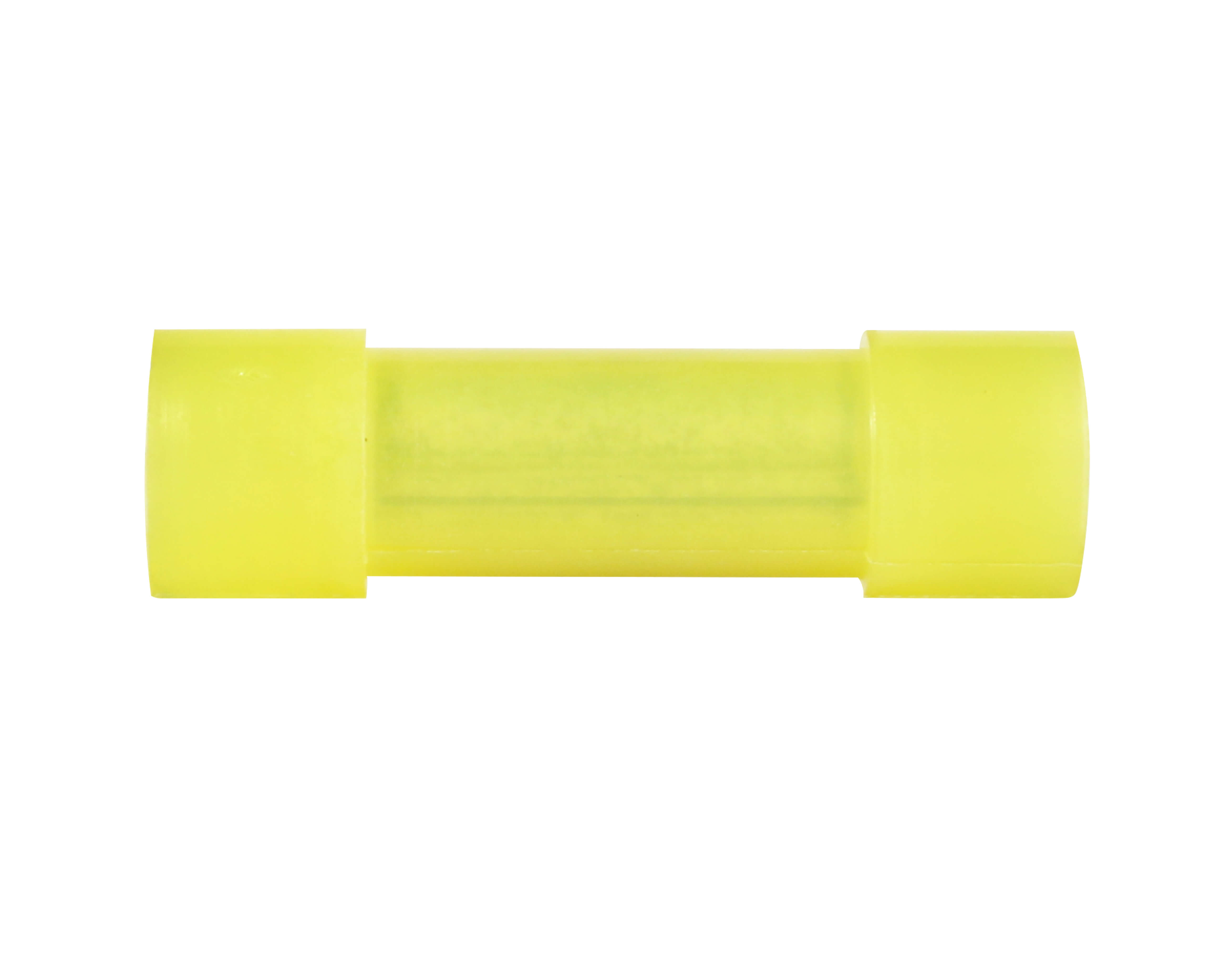 50PK Butt Connector See Thru-Nylon Insulated 12-10 Gauge Yellow