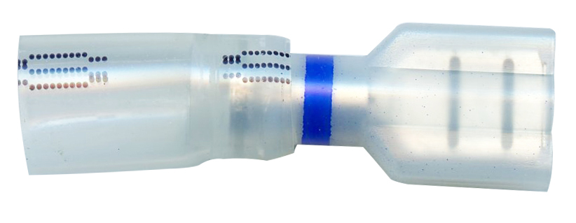 CLEAR WINDOW HTSHRK FULL-INSUL FEM 16-14AWG , BLUE