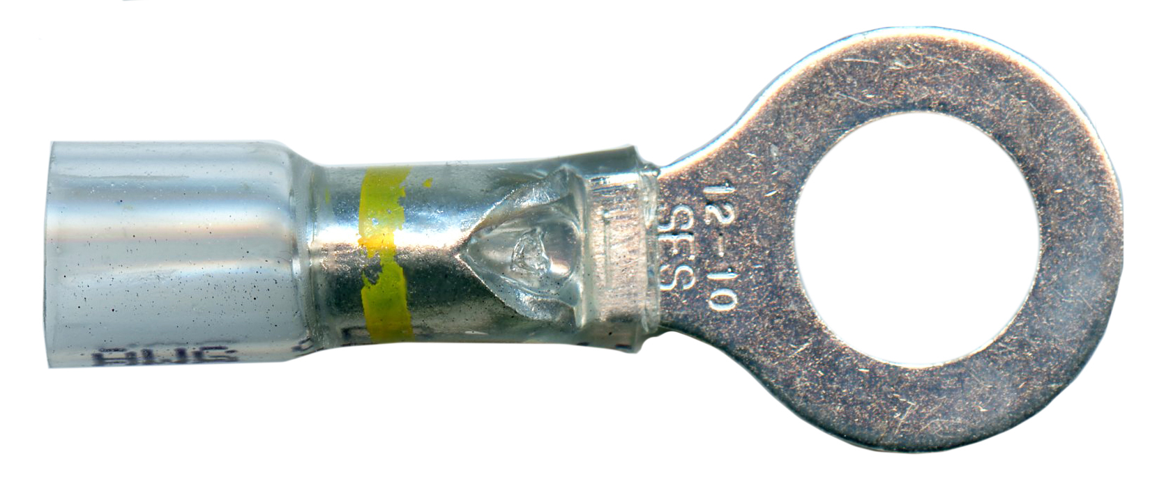 CLEAR WINDOW HTSHRK CRIMP RING, 12-10AWG 5/16" STD