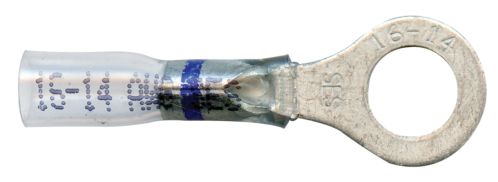 CLEAR WINDOW HTSHRK CRIMP RING, 16-14AWG 5/16" STD