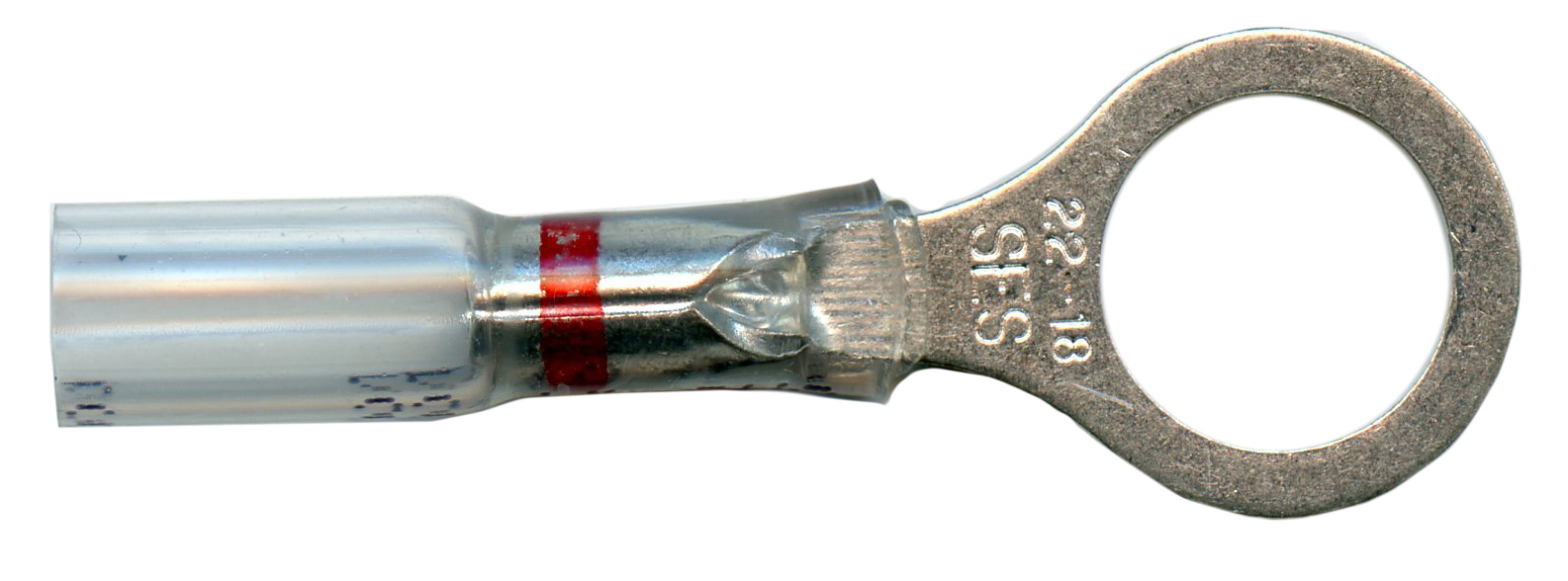 CLEAR WINDOW HTSHRK CRIMP RING, 22-18AWG 5/16" STD