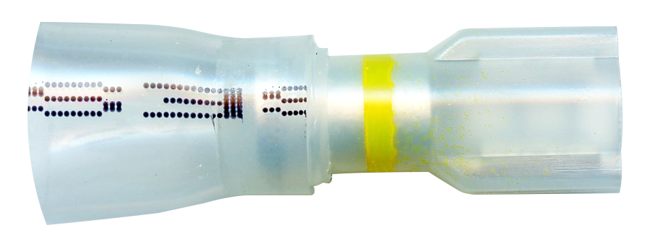 CLEAR WINDOW HTSHRK FULL-INSUL FEM 12-10AWG YELLOW