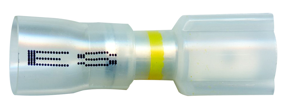 CLEAR WINDOW HTSHRK FULL-INSUL MAL 12-10AWG YELLOW