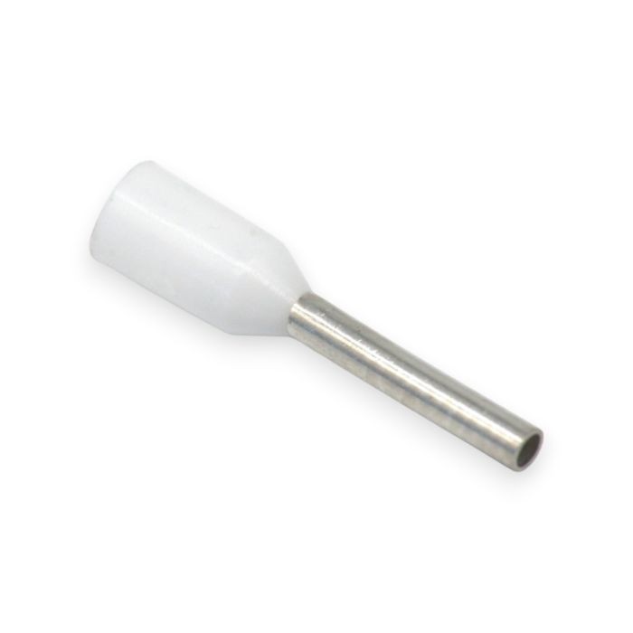 Single Ferrules WHITE 22AWG 8MM