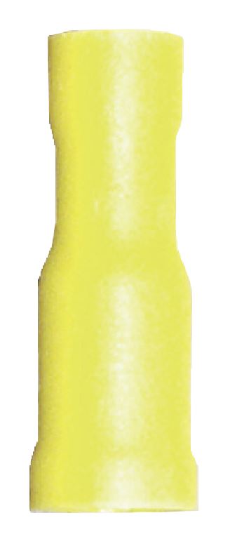 10-12 M5 FEMALE BULLET CONNECTOR YELLOW