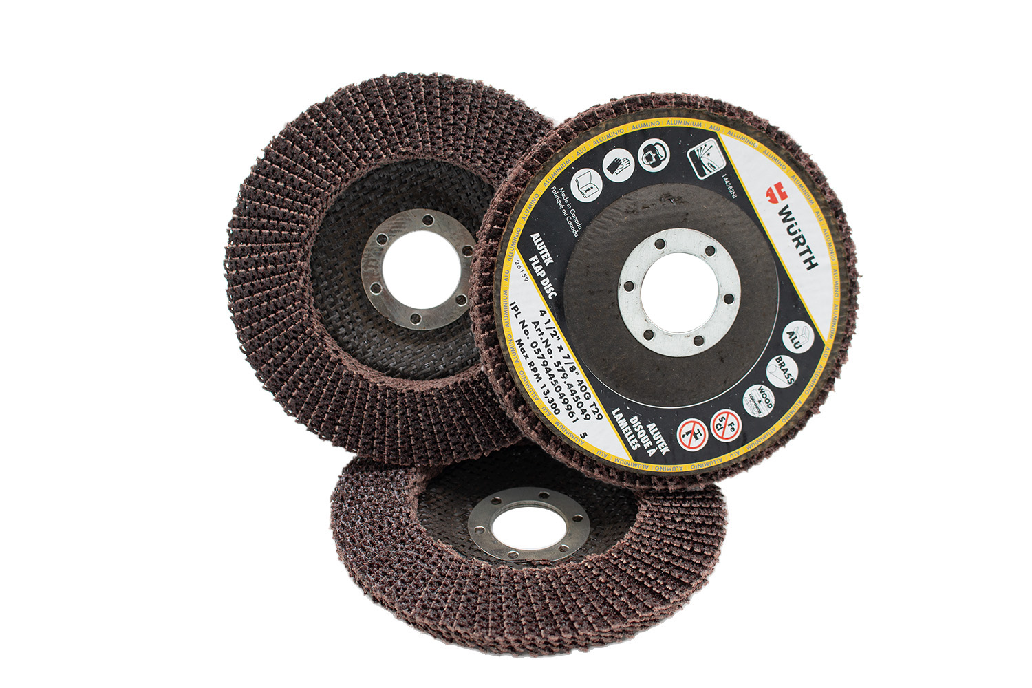 ALUMINUM FLAP DISC T29 4-1/2 X 7/8" 40G
