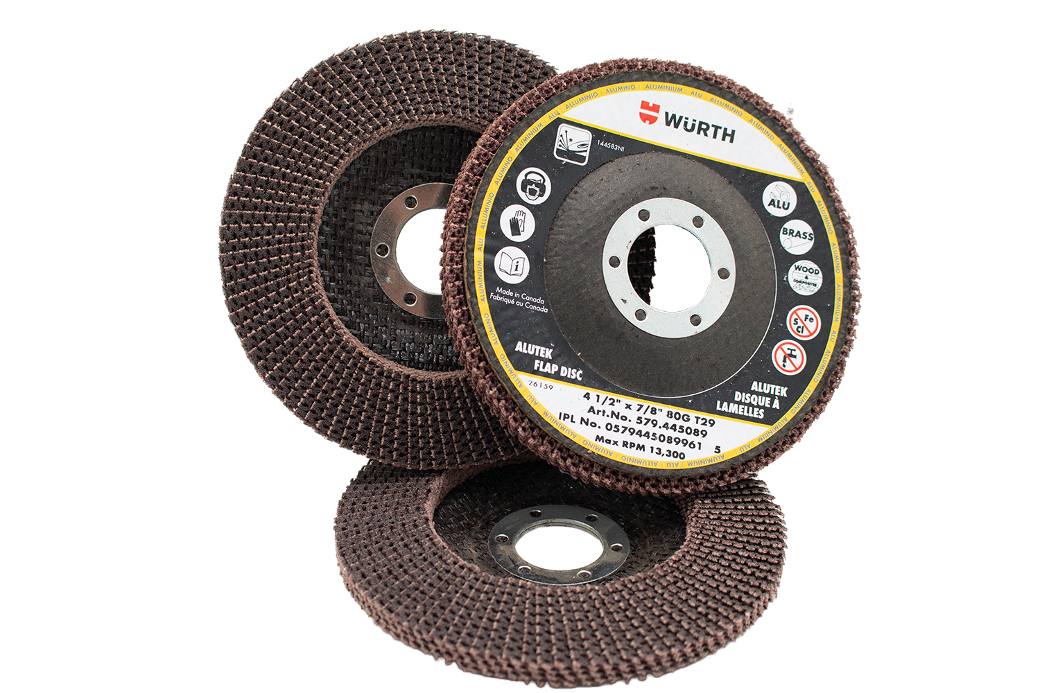 ALUMINUM FLAP DISC T29 4-1/2 X 7/8" 80G