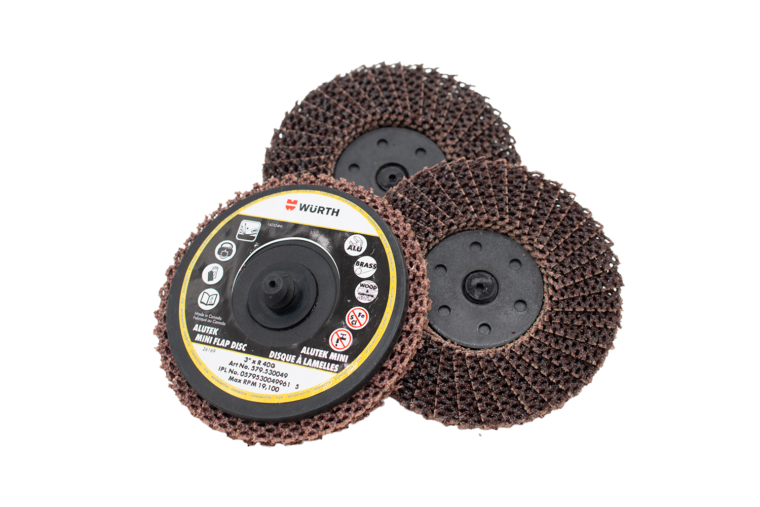 ALUMINUM FLAP DISC 27P 3 X R 40G