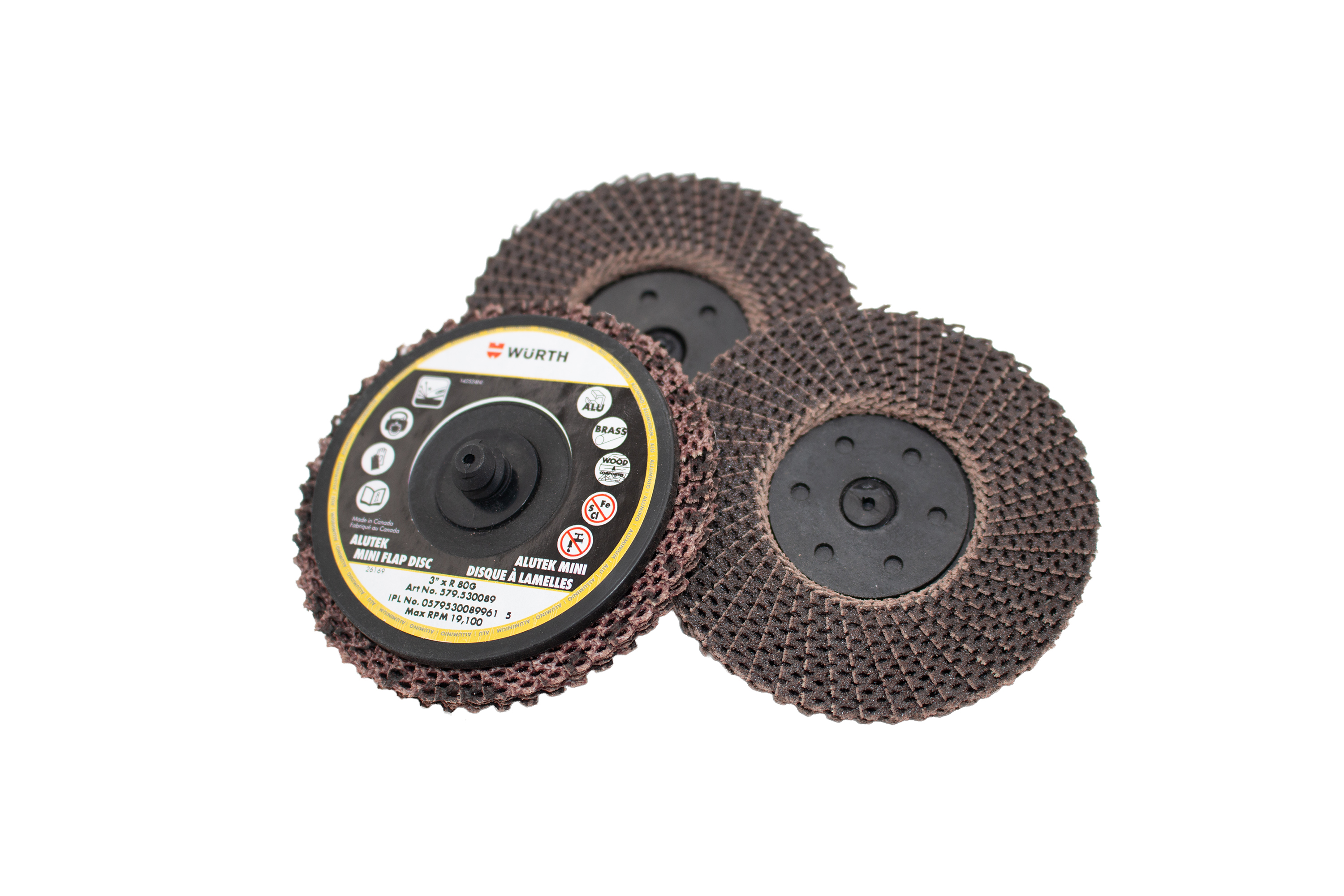 ALUMINUM FLAP DISC 27P 3 X R 80G