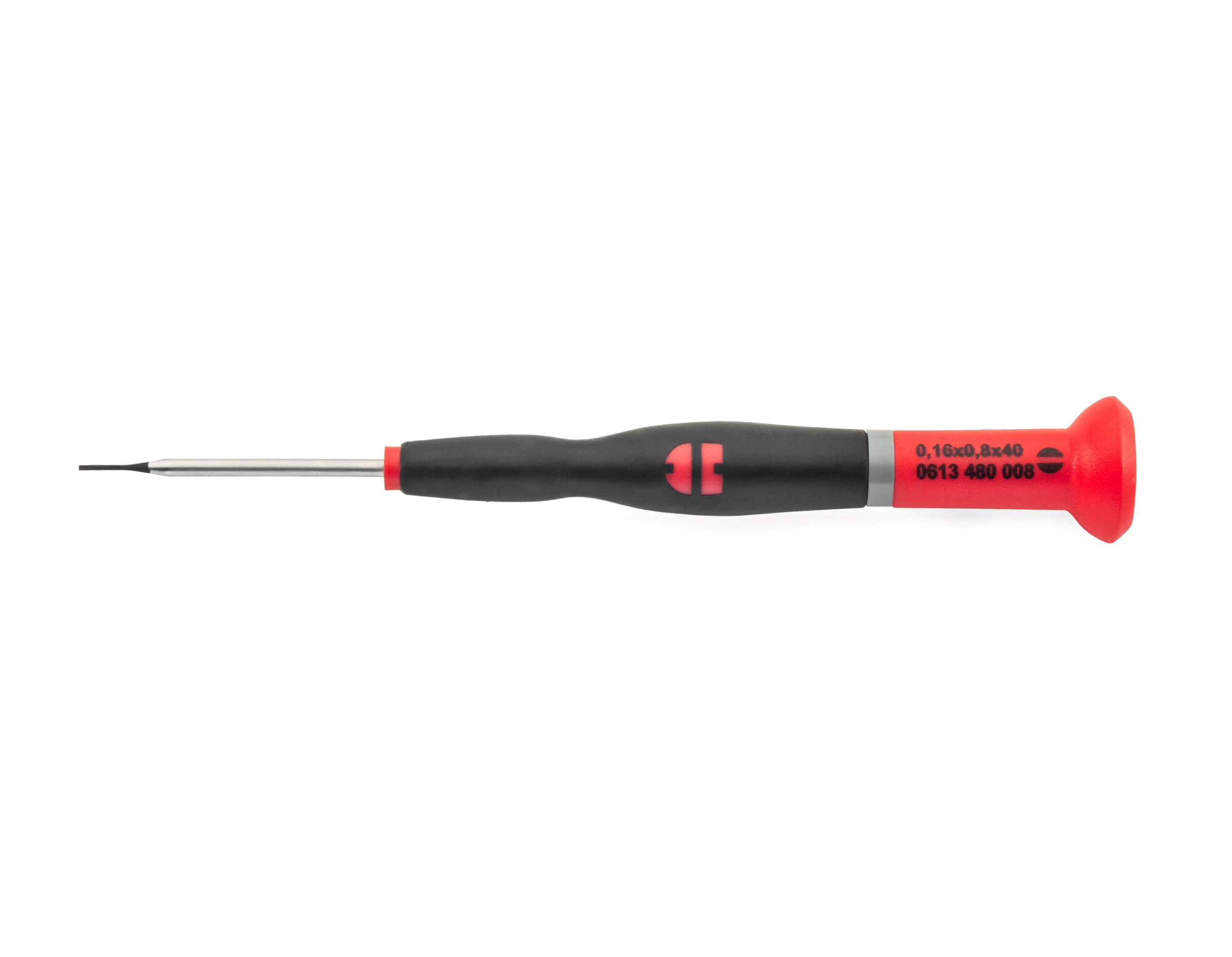 Precision screwdriver slt blk tip 0.16X0.8X40-OD