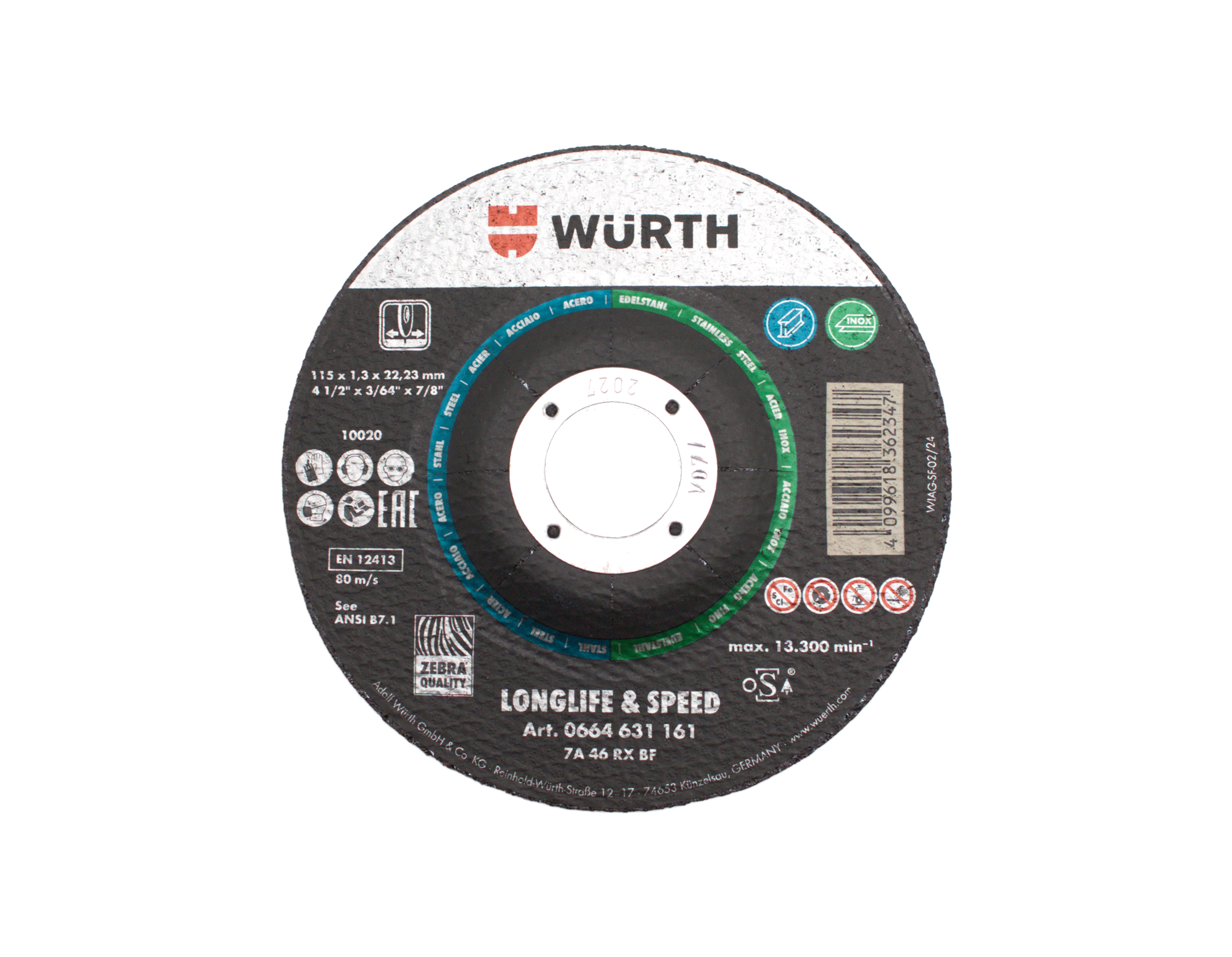 XTREME DEPRESSED CUTTING DISC 4 1/2" X .050 x 7/8"