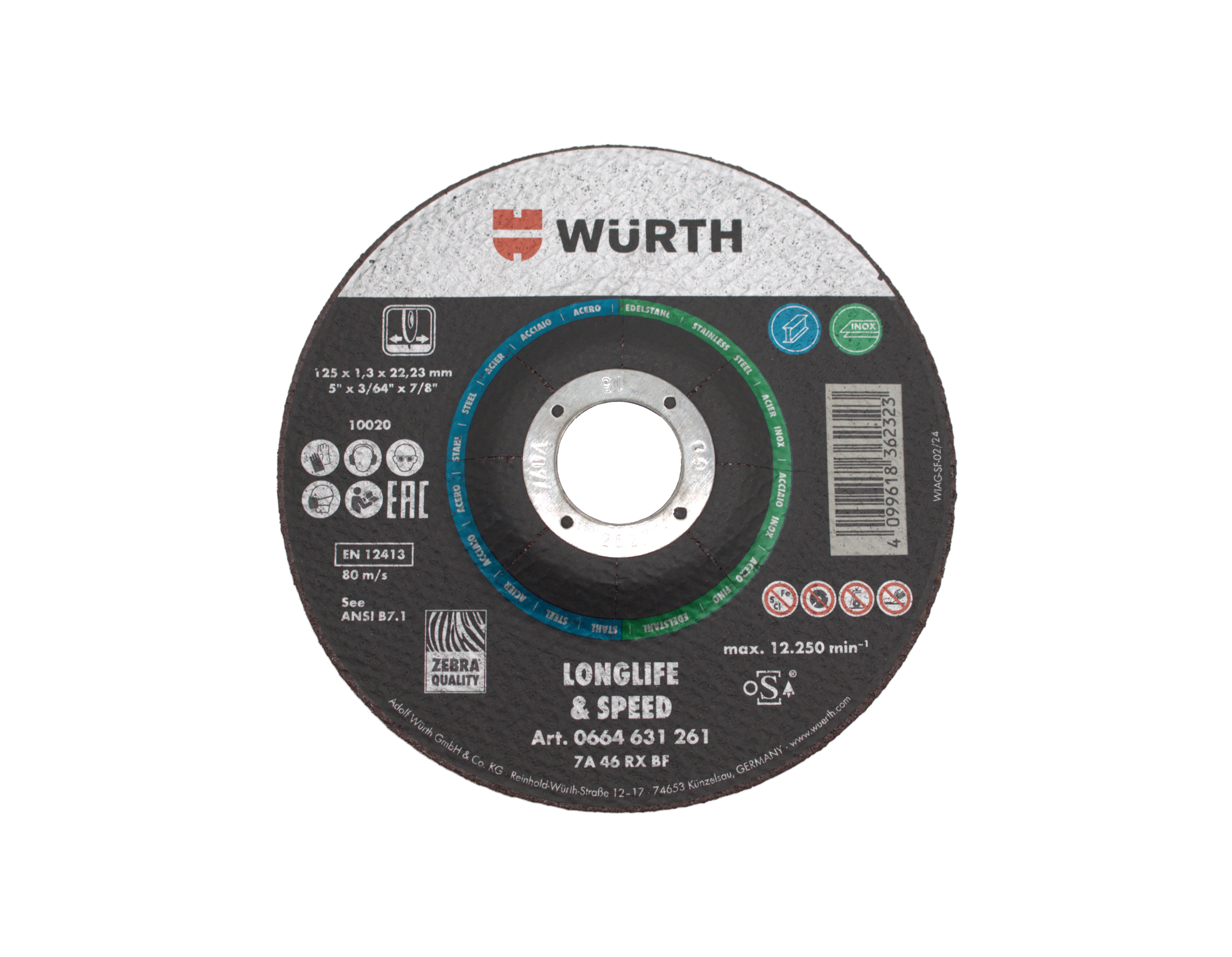 XTREME DEPRESSED CUTTING DISC 5" X .050 x 7/8"