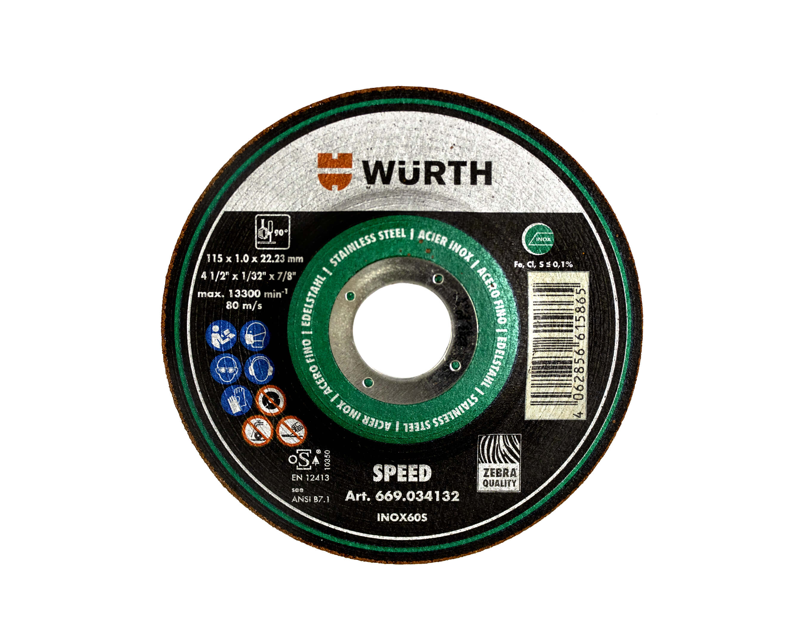 SPD CUT DISC SS 4-1/2" X 1/32" X 7/8" T27