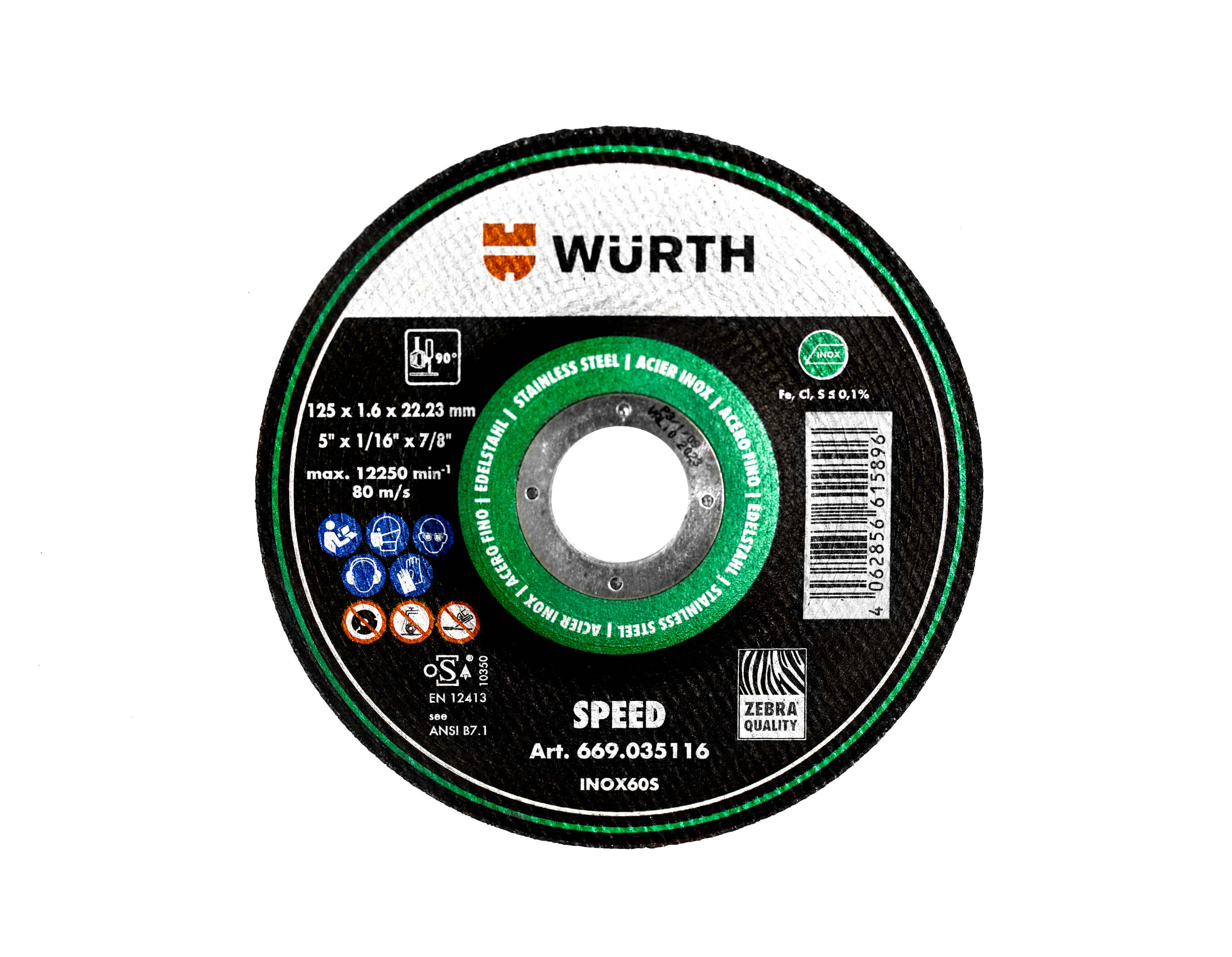 SPD CUT DISC SS 5" X 1/16" X 7/8" T27