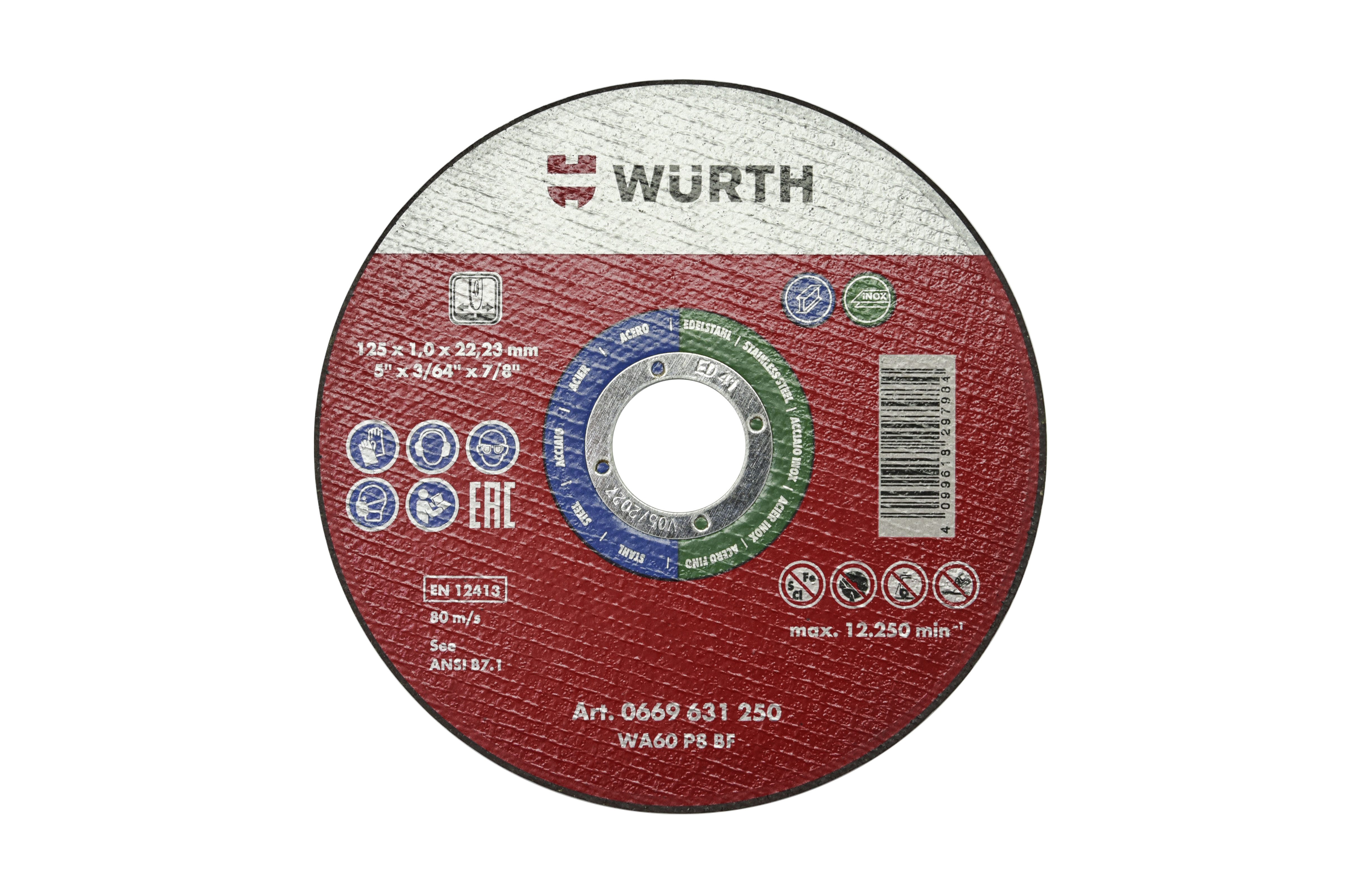 RED EDGE CUTTING DISC 5 X .060 X 7/8 FLAT