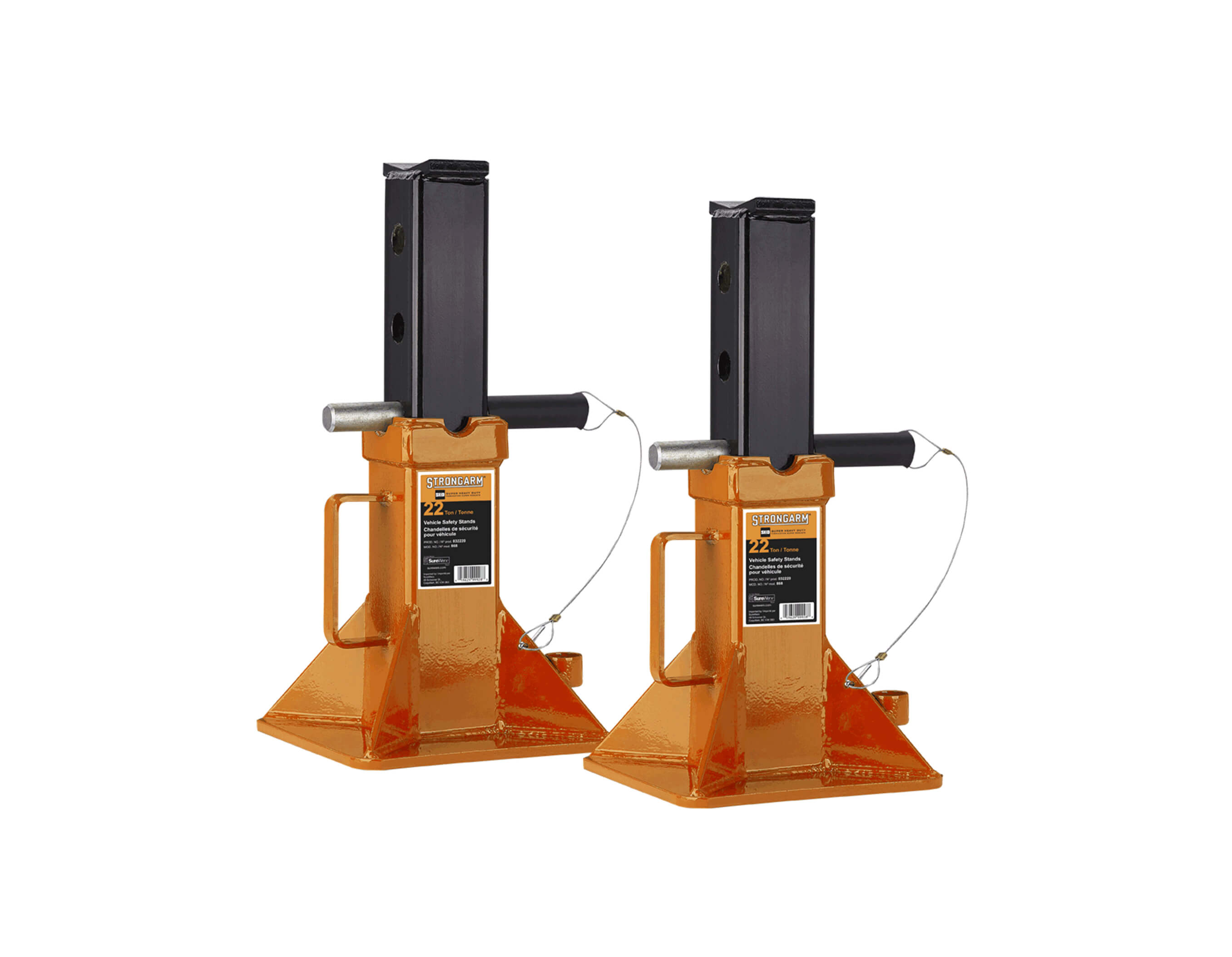 22T SAFETY STANDS - PIN STYLE (PAIR)