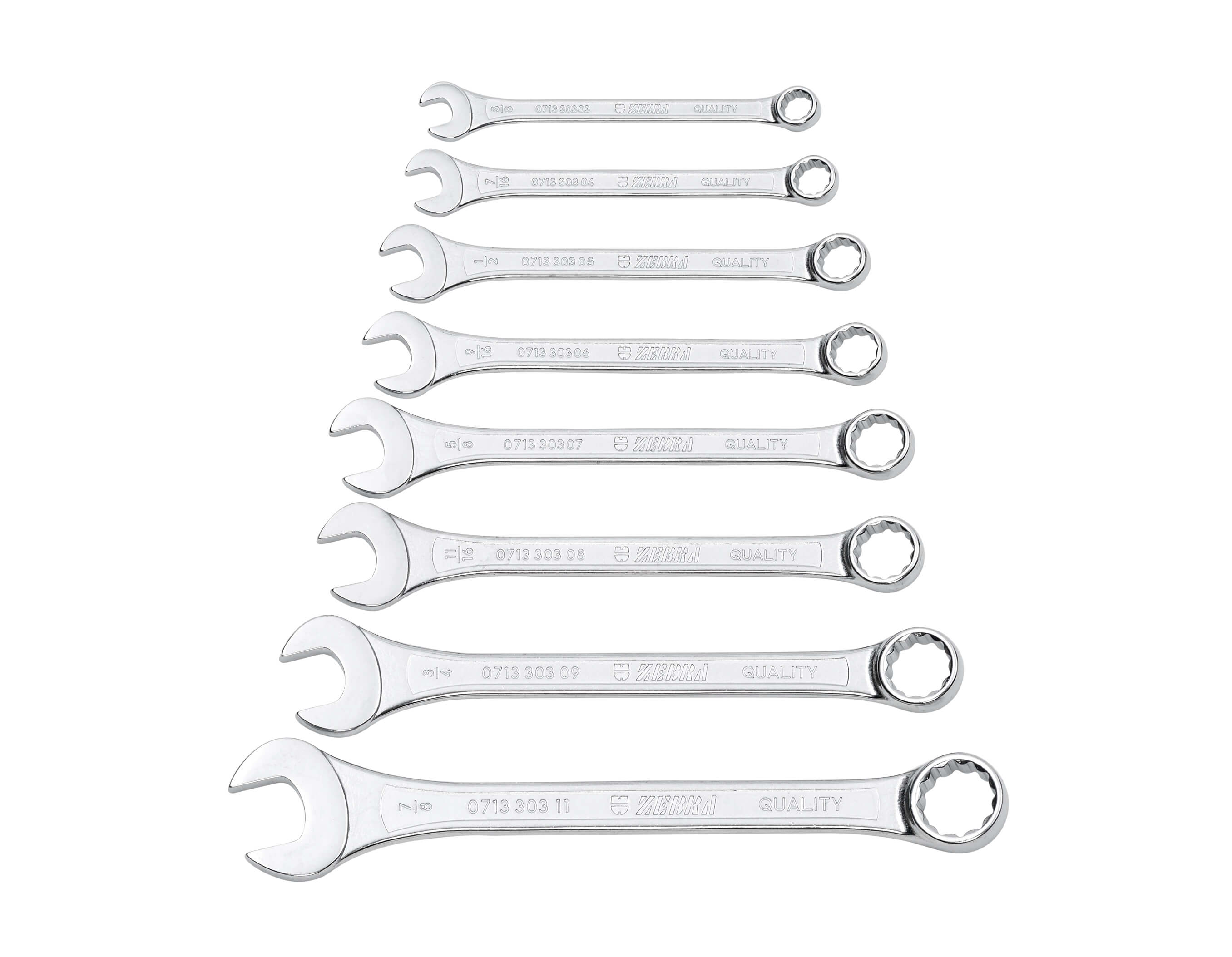 Combination wrench assortment inch 8 pcs