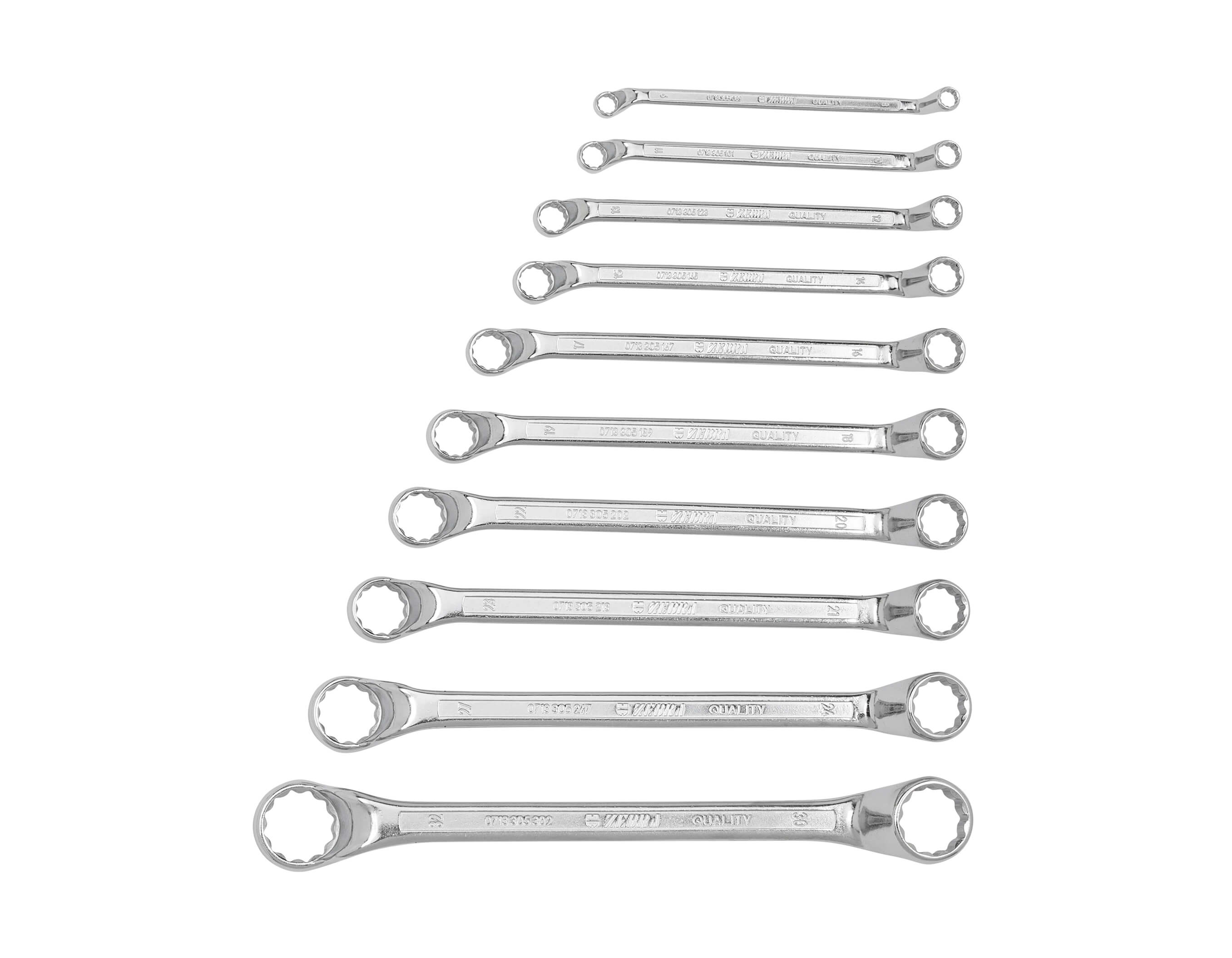 Double ring wrench set deep offset 10 pcs (WS8-32)