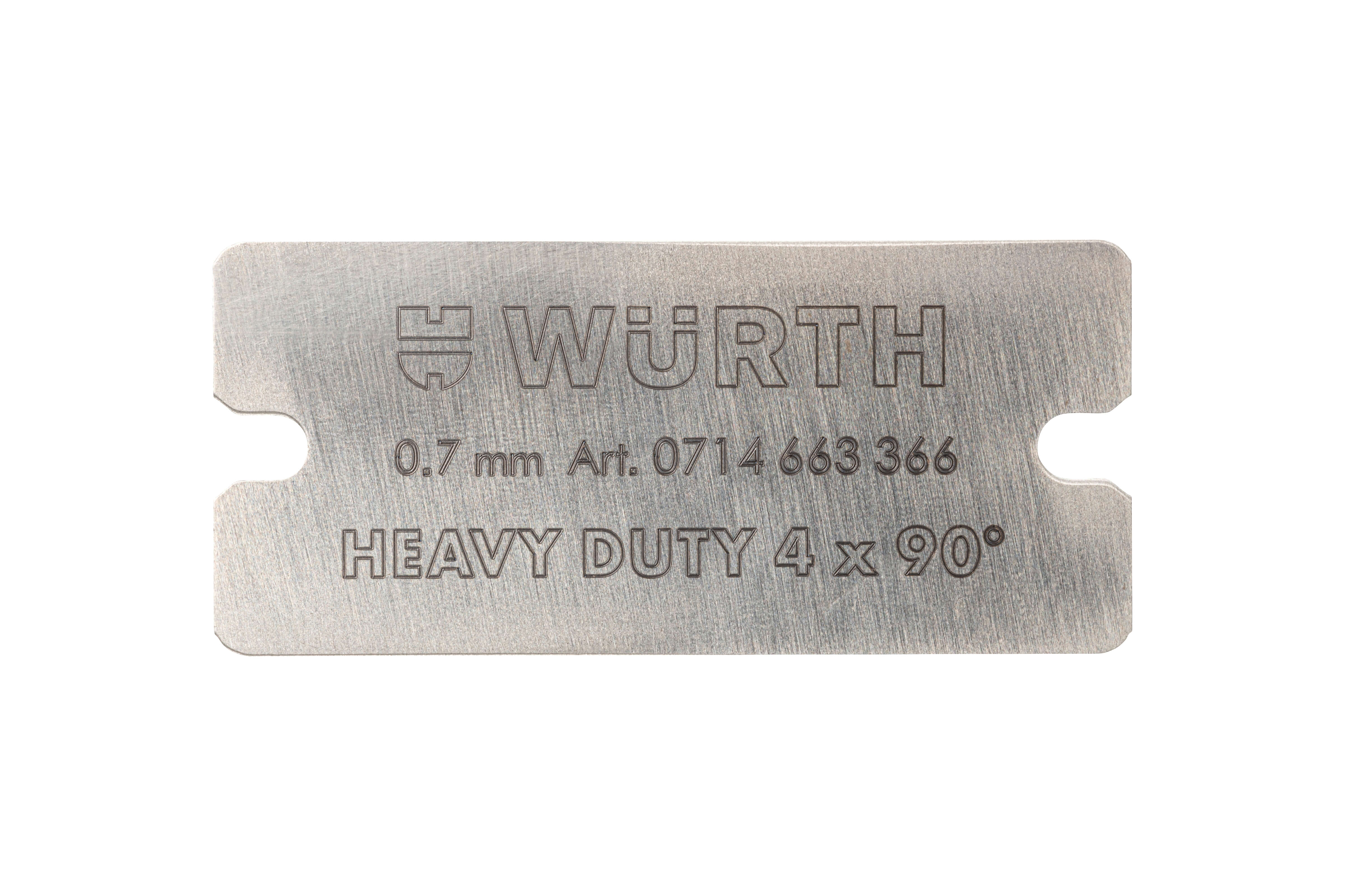 HEAVY DUTY 4X90 DEG SCRAPER BLADE