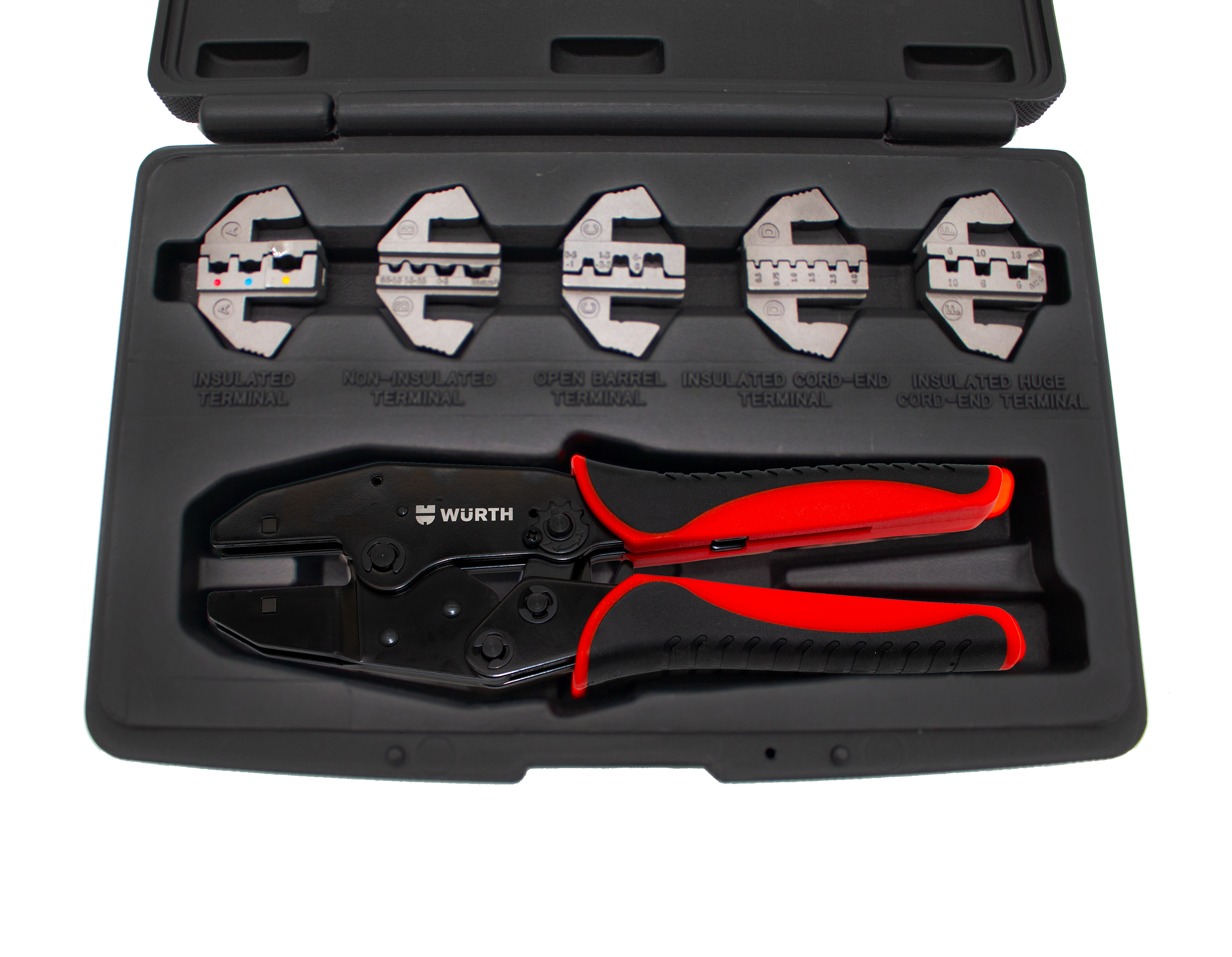 RATCHET STYLE CRIMPER SET FOR INSULATED CONNECTORS