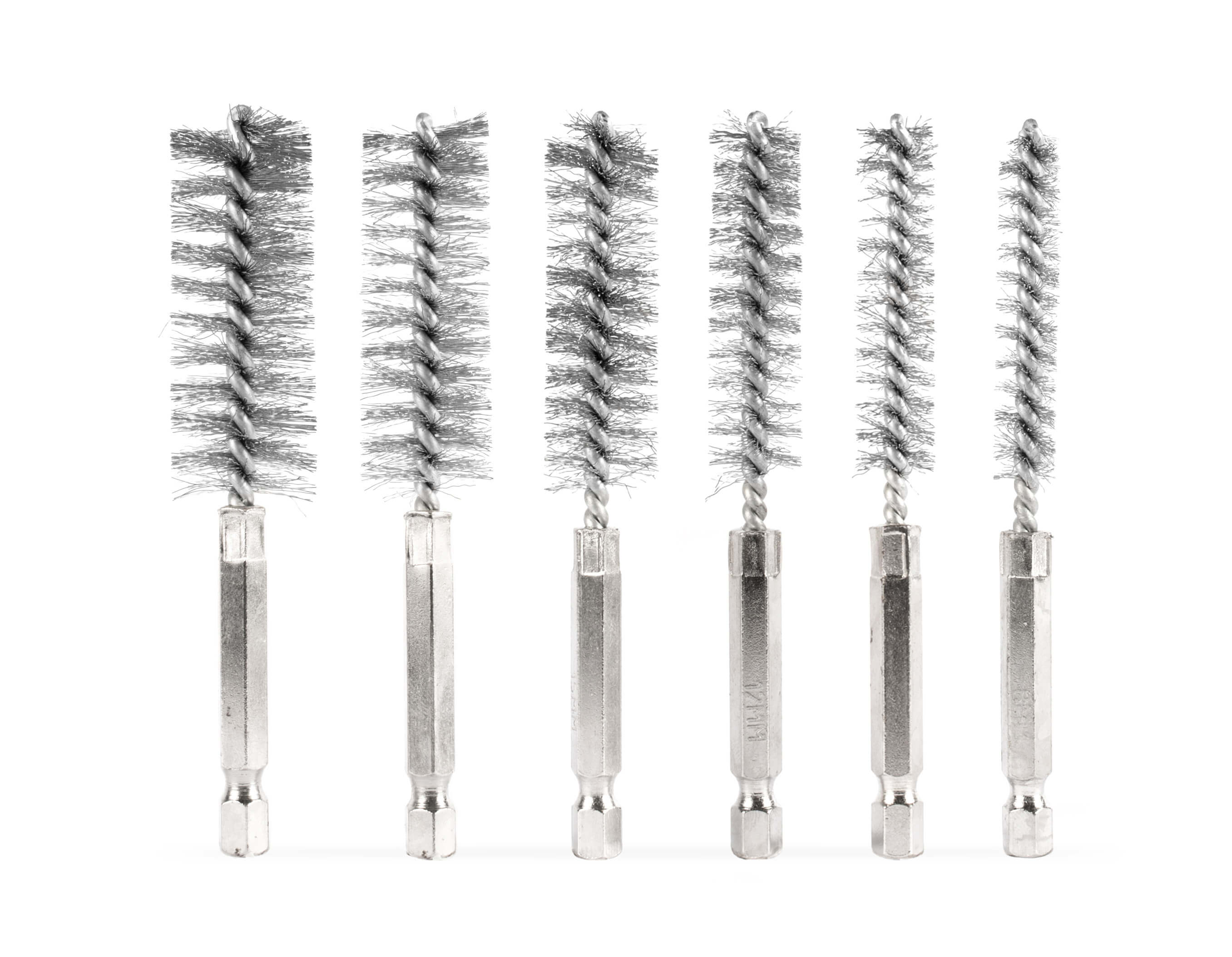 STAINLESS STEEL WIRE BRUSH ASSORTMENT 6 PCS