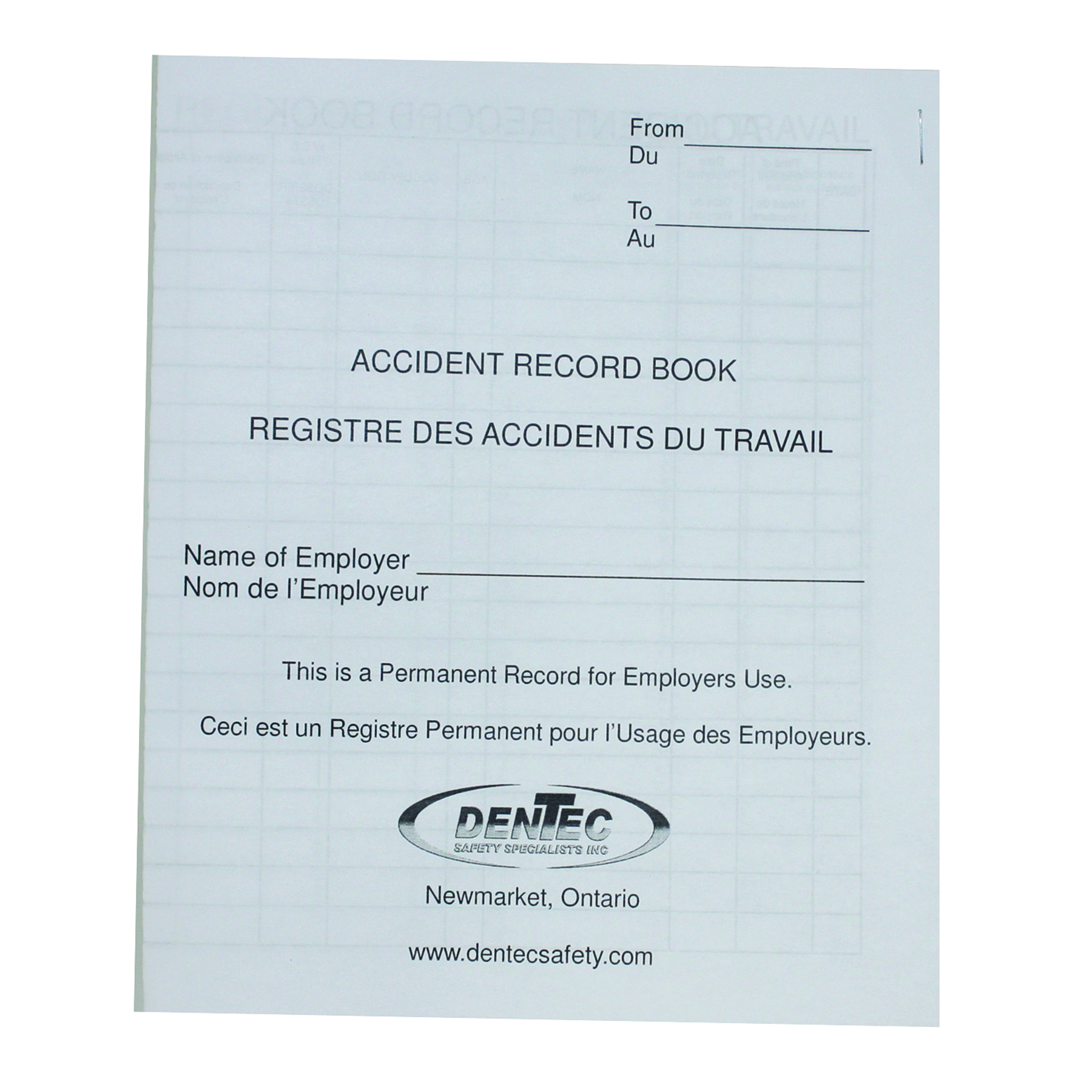 Accident Record Book - Small