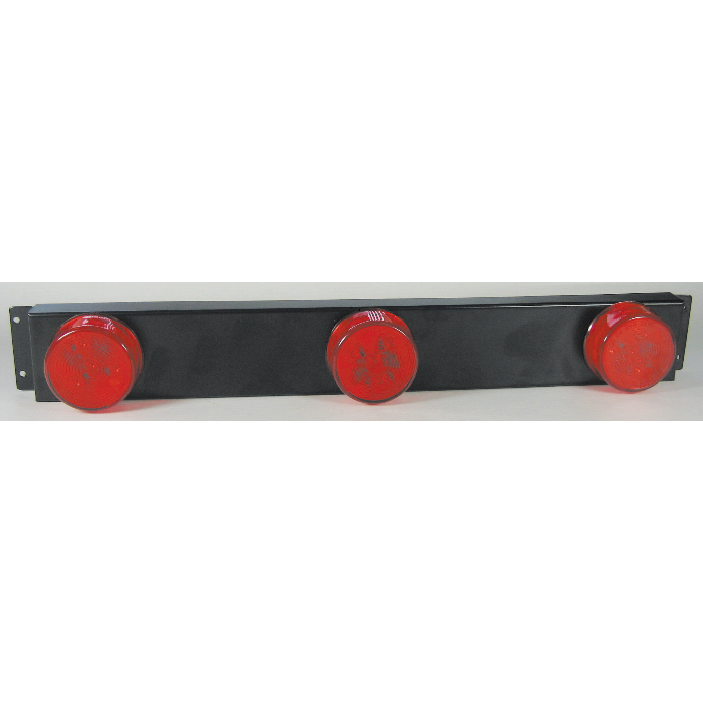 LIGHT 3 RED LAMPS 16" BLACK STEEL FRAME