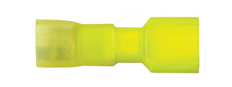 10-12 3M HTSHRNK MALE 1/4" SPADE CONN RED