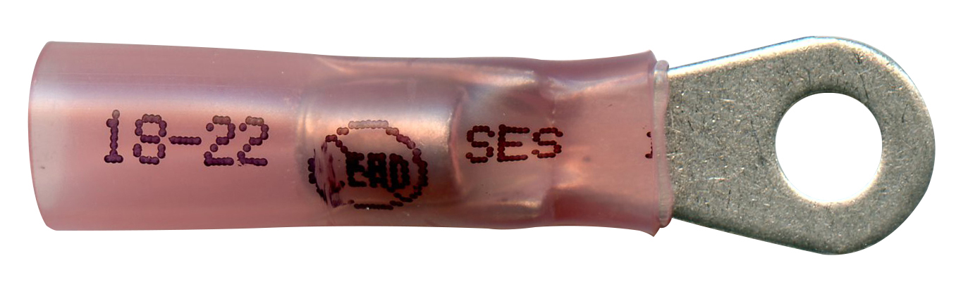 HEATSHRINK RING SOLDER 22-18AWG  #8 STD