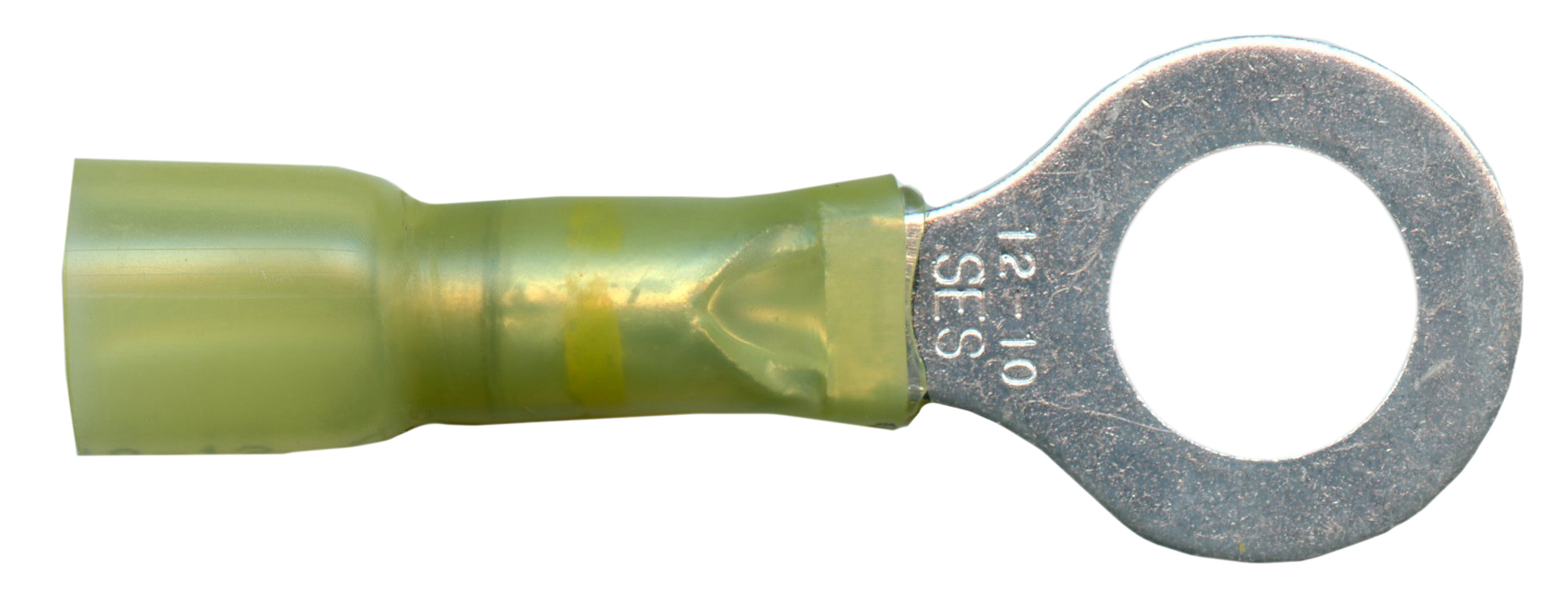 RING HTSRK CRMPSLDR YEL 10-12GA 3/8STUD PB-FREE