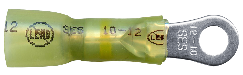 HEATSHRINK RING CRIMP SOLDER,12-10AWG #10 STD