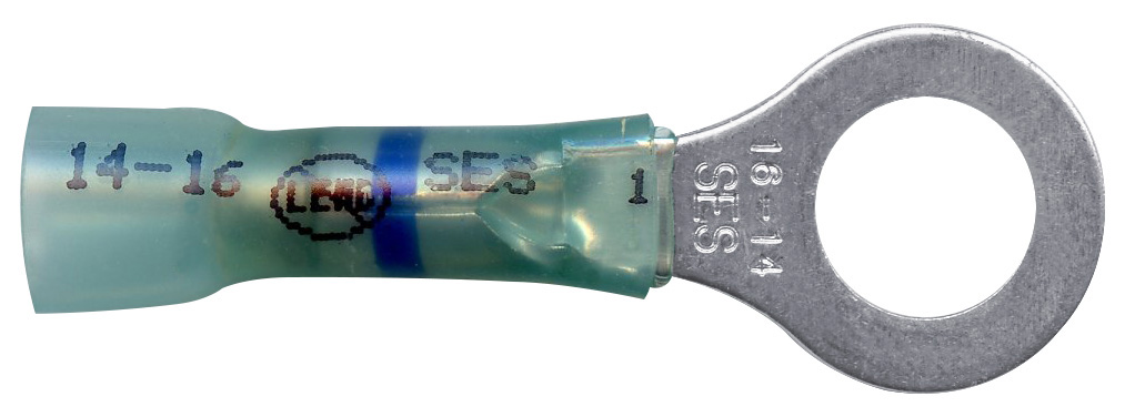 HEATSHRINK RING CRIMP SOLDER, 16-14AWG 5/16" STD