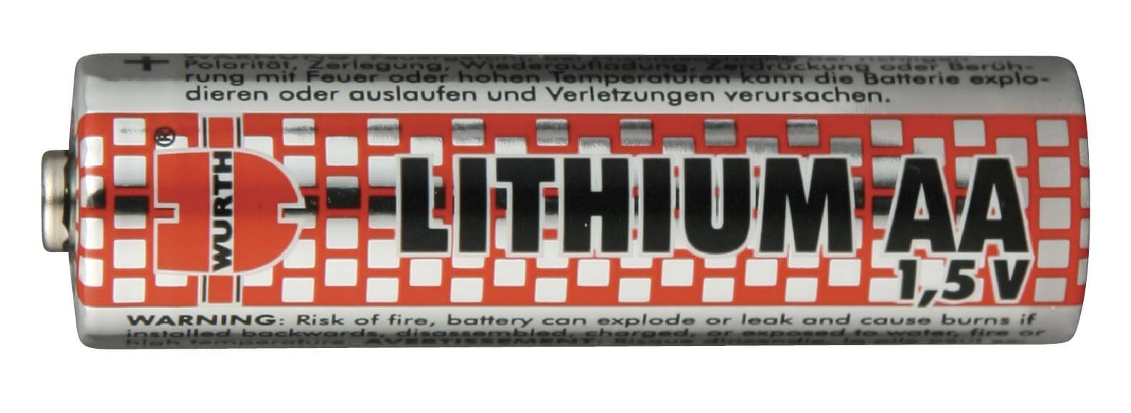 BATTERY SIZE AA LITHIUM