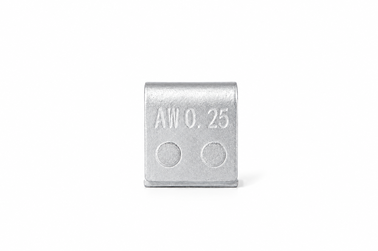 0.25OZ "AW" STEEL CLIP-ON WHEEL WEIGHT