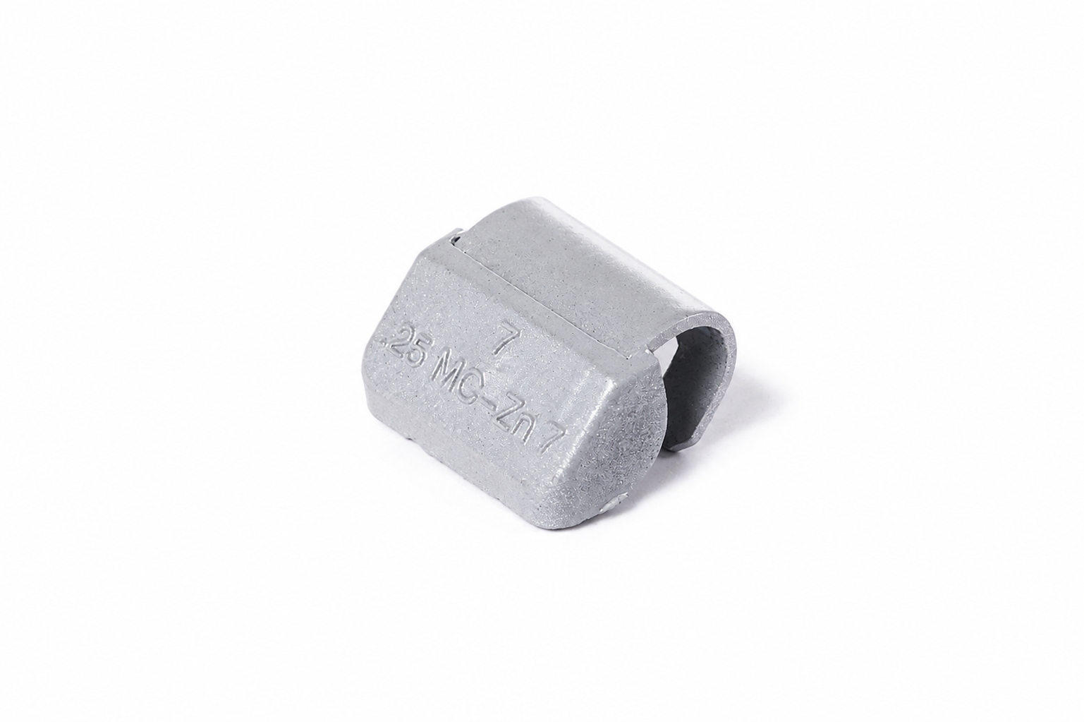 0.25OZ "MC" ZINC CLIP-ON WHEEL WEIGHT