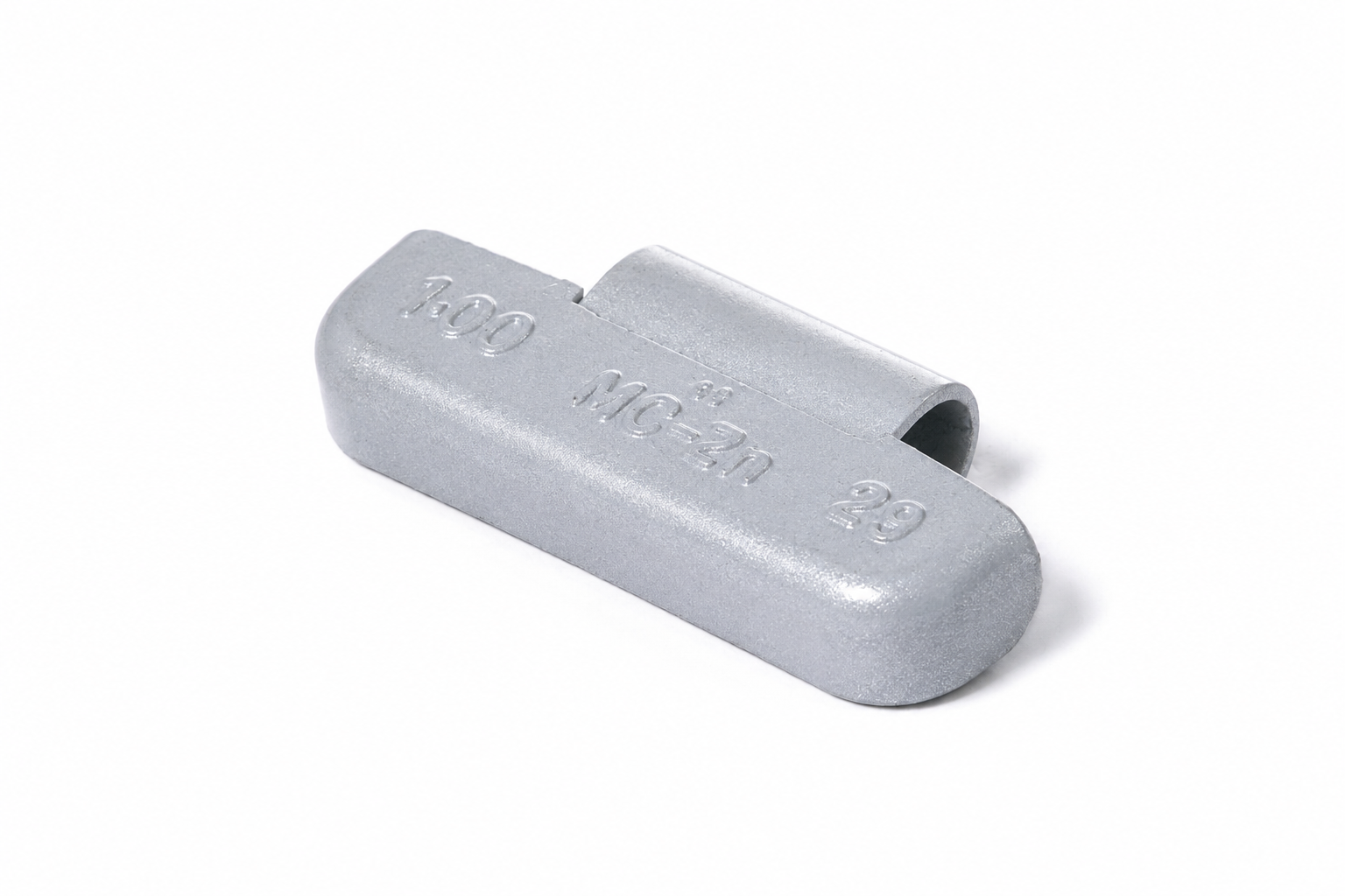 1.00OZ "MC" ZINC CLIP-ON WHEEL WEIGHT