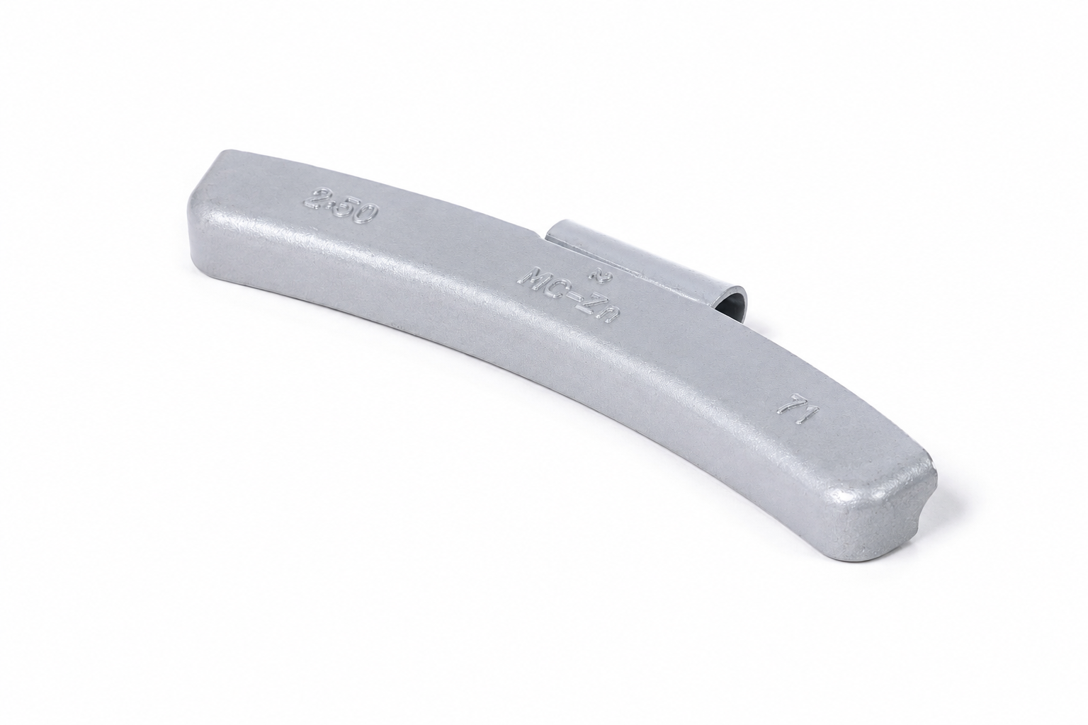 2.50OZ "MC" ZINC CLIP-ON WHEEL WEIGHT