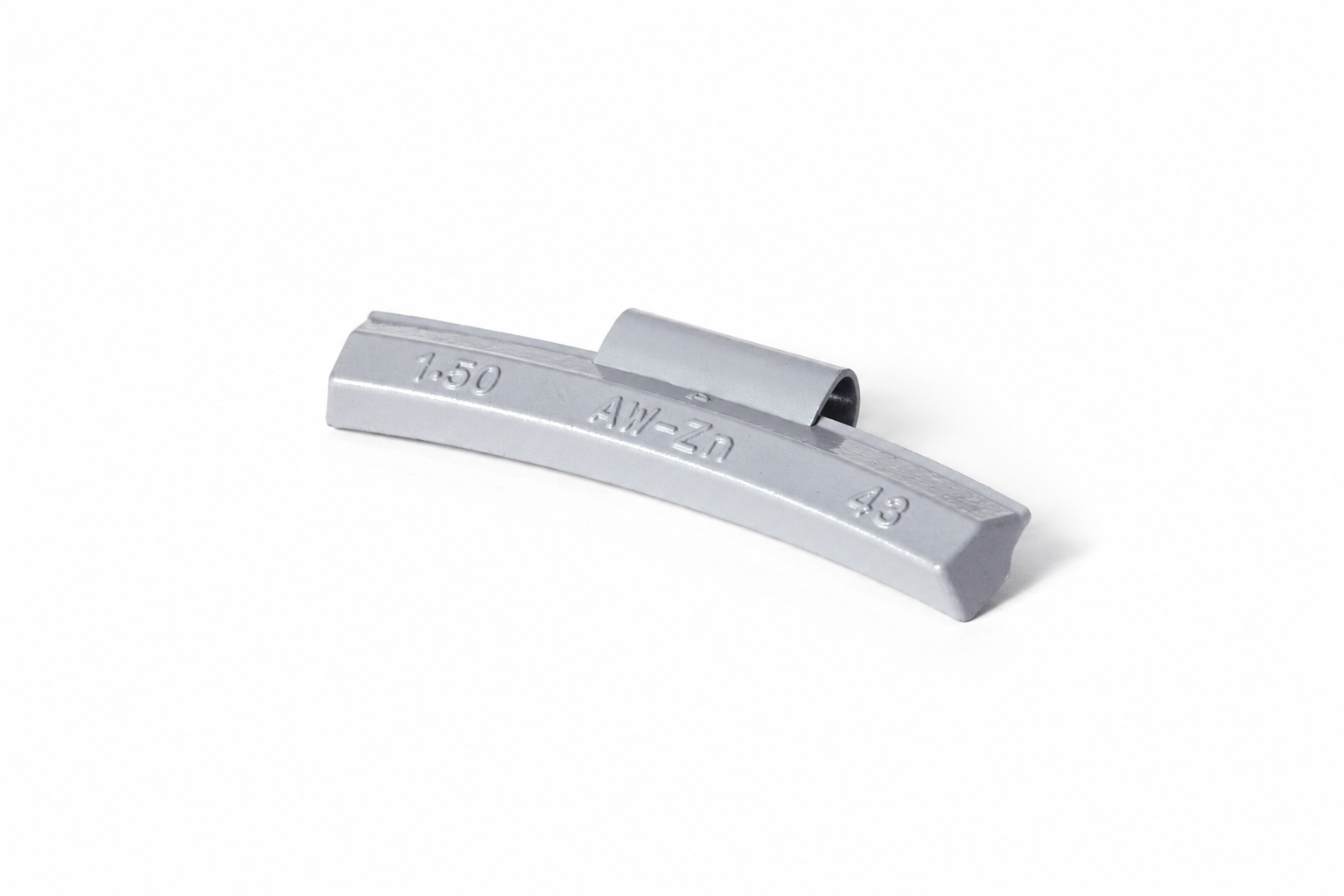 1.50OZ "AW" ZINC CLIP-ON WHEEL WEIGHT