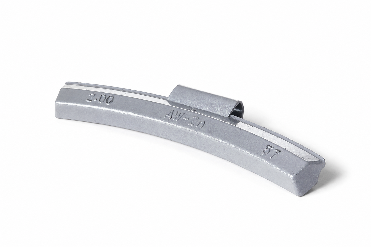 2.00OZ "AW" ZINC CLIP-ON WHEEL WEIGHT