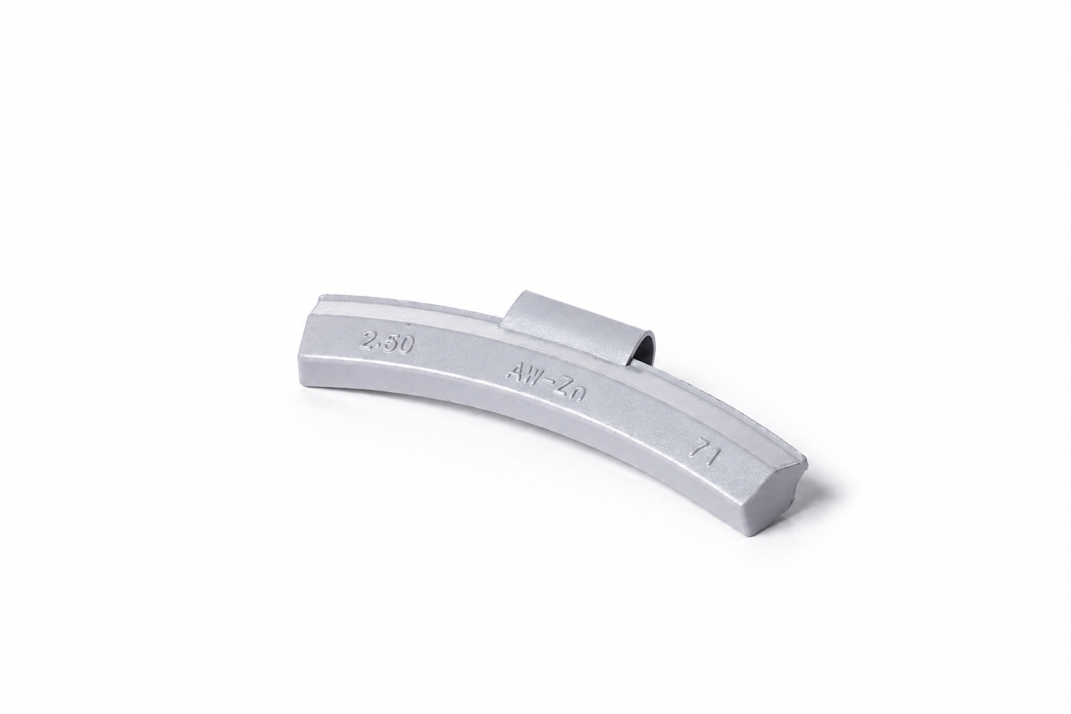 2.50OZ "AW" ZINC CLIP-ON WHEEL WEIGHT